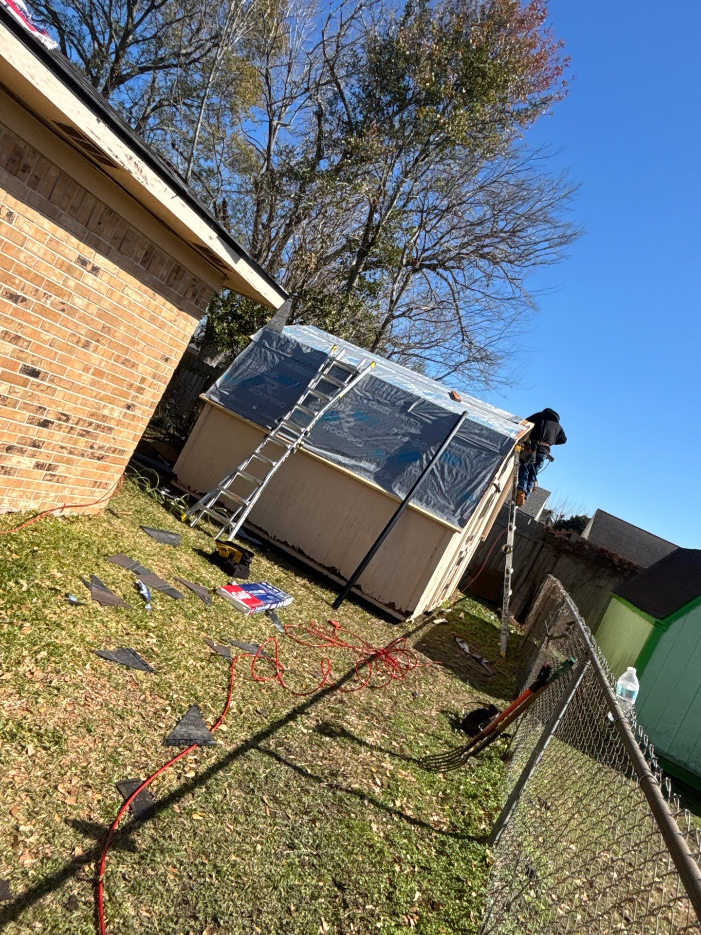 Residential Roof Replacement using GAF HDZ - Charcoal shingles by Elite Roofing LLC