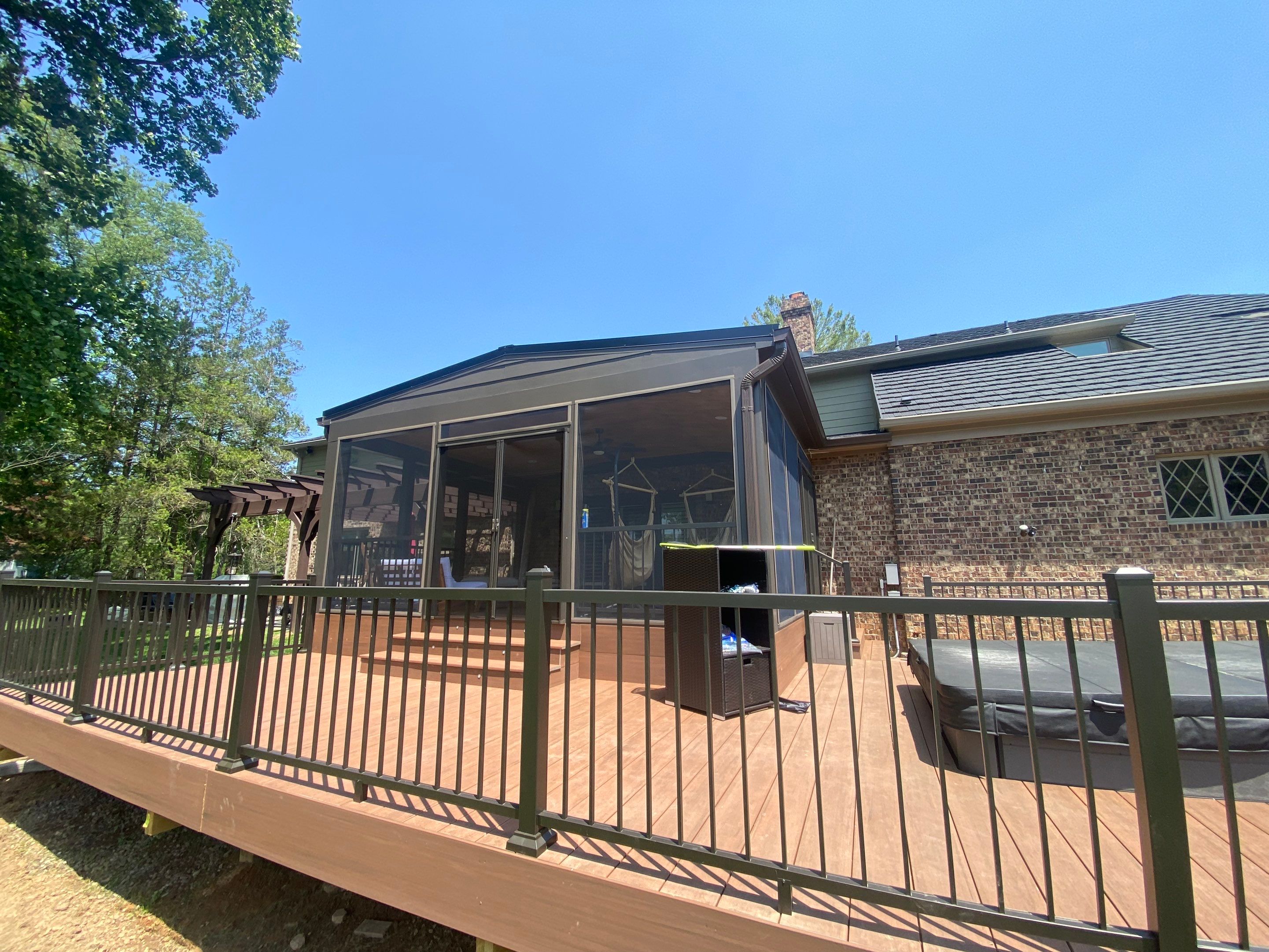 Deck/Screen porch Transformation using Timbertech by The Smet Companies, LLC