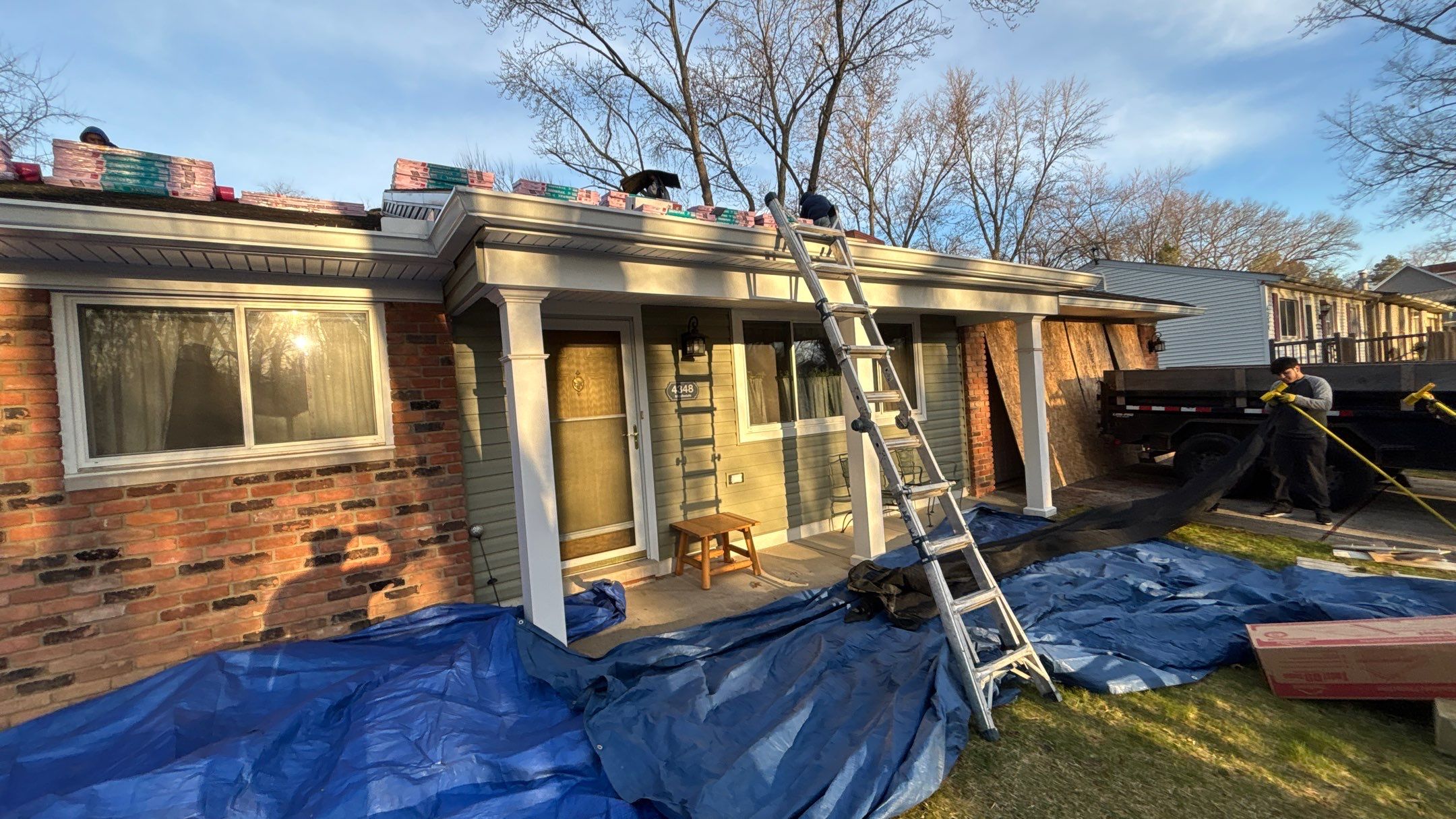 Roof Replacement using Owens Corning Summer Harvest by 180 Contractors