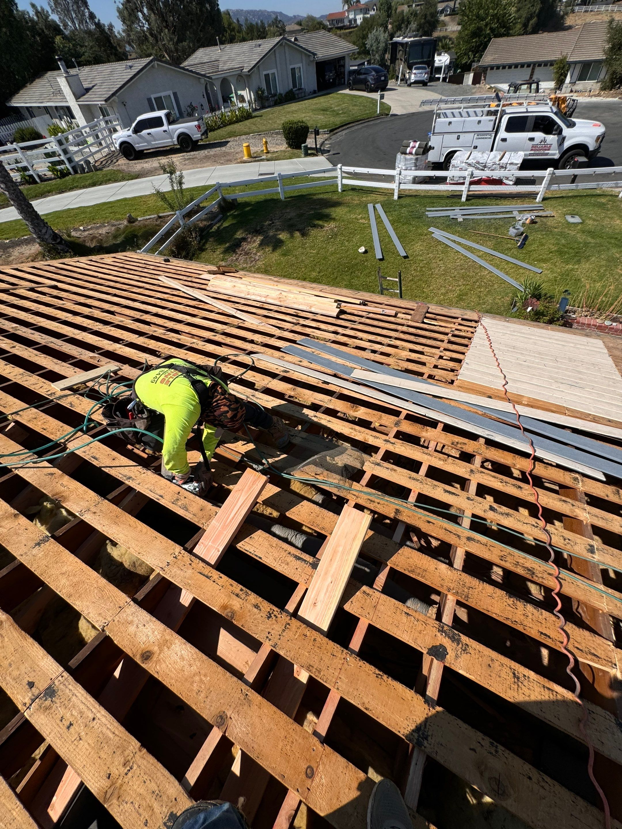 Complete Concrete Tile Roof Replacement and Decking Upgrade by Reliable Roofing San Diego Inc.
