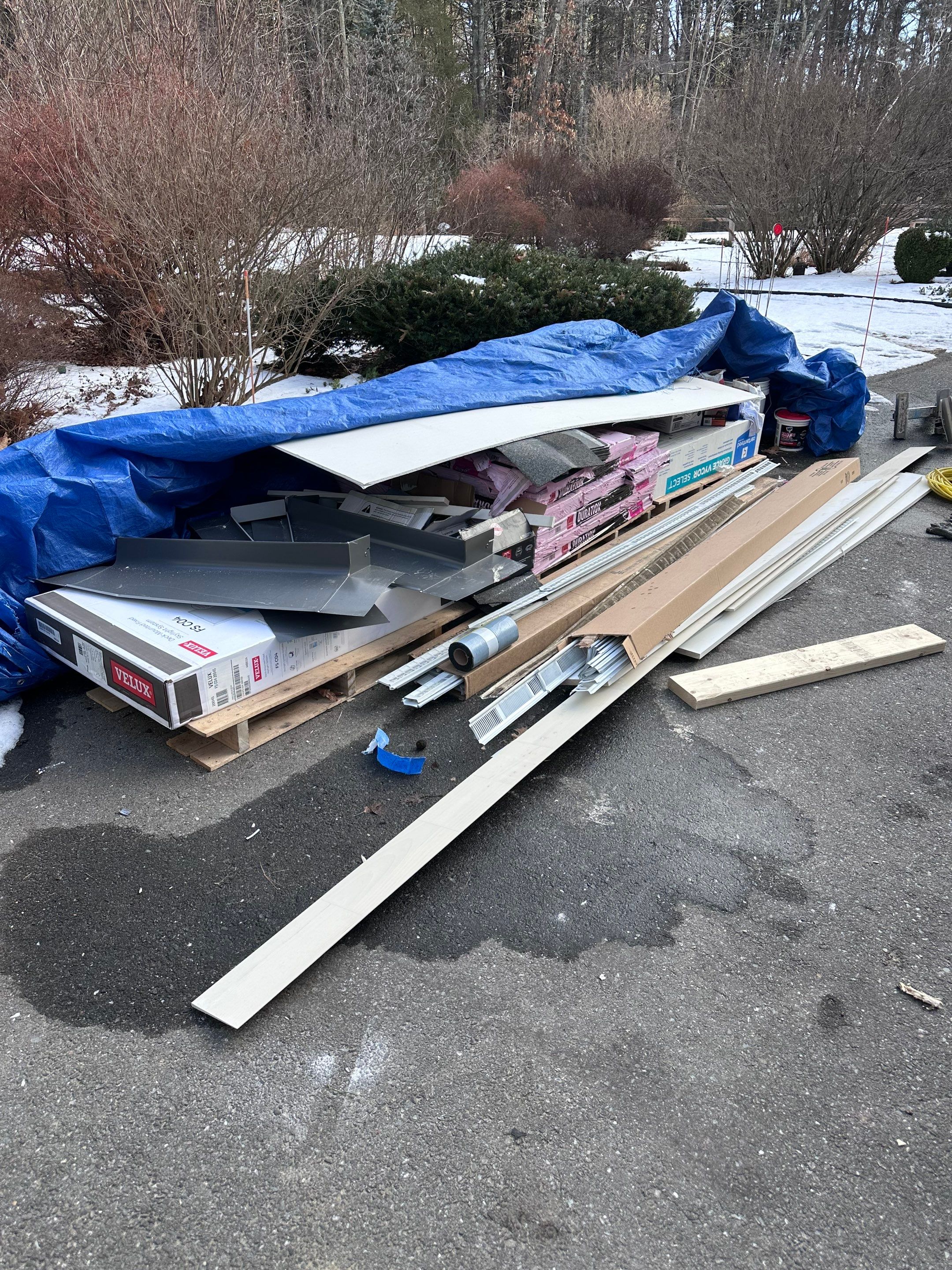Full Roof Replacement + 5 New Velux Skylights with Relocation — Carlisle, MA by Mighty Dog Roofing of Greater Middlesex County