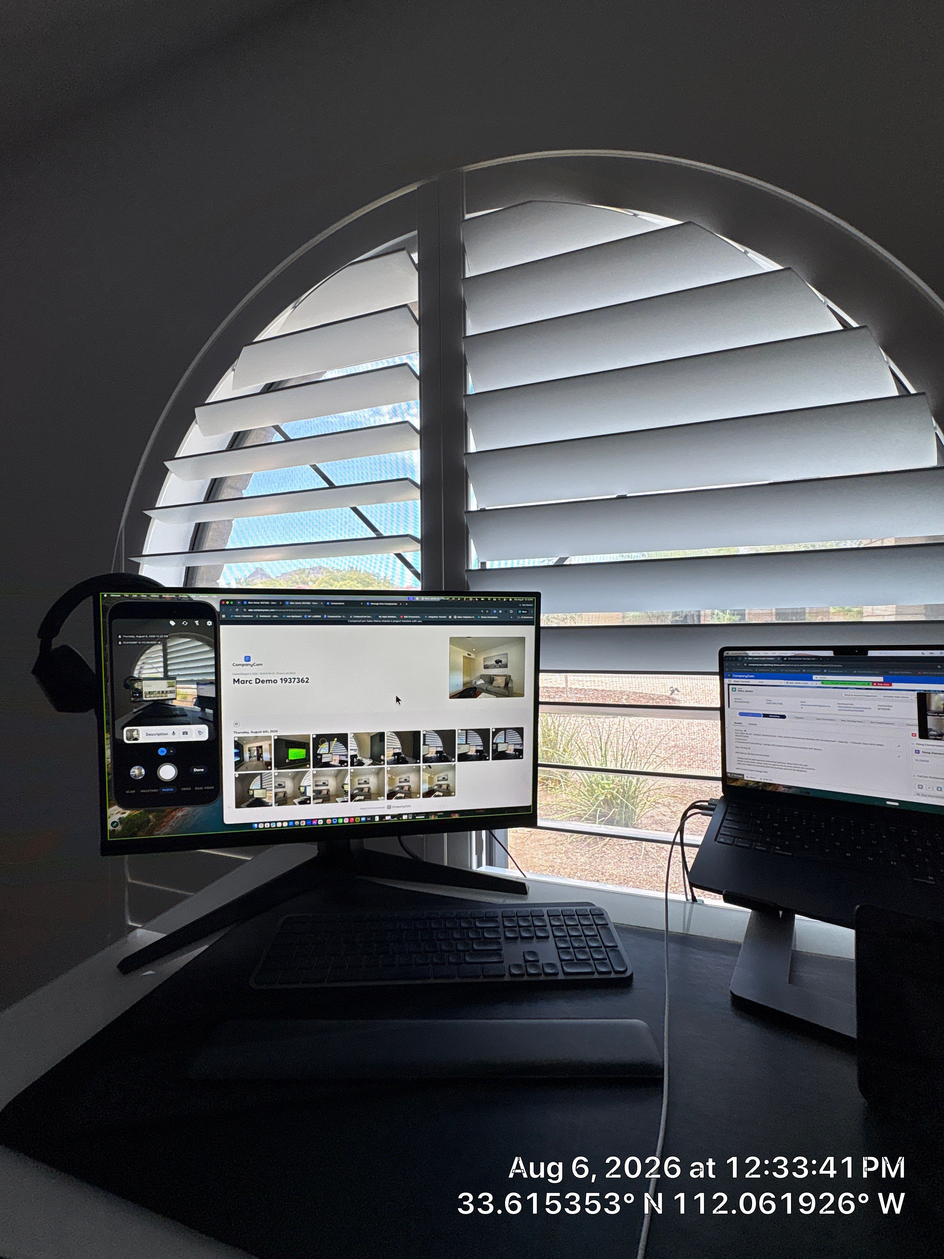 Modern Home Office Remodel with Custom Accent Wall in Phoenix by CompanyCam Sales Demo