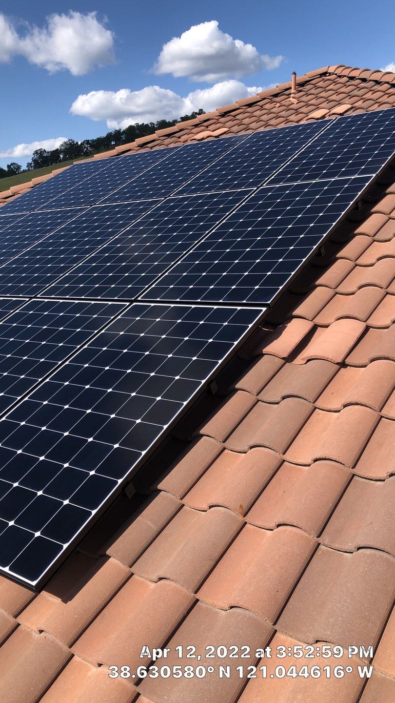 Solar Panel Installation using Solar Panels by Byers Enterprises 