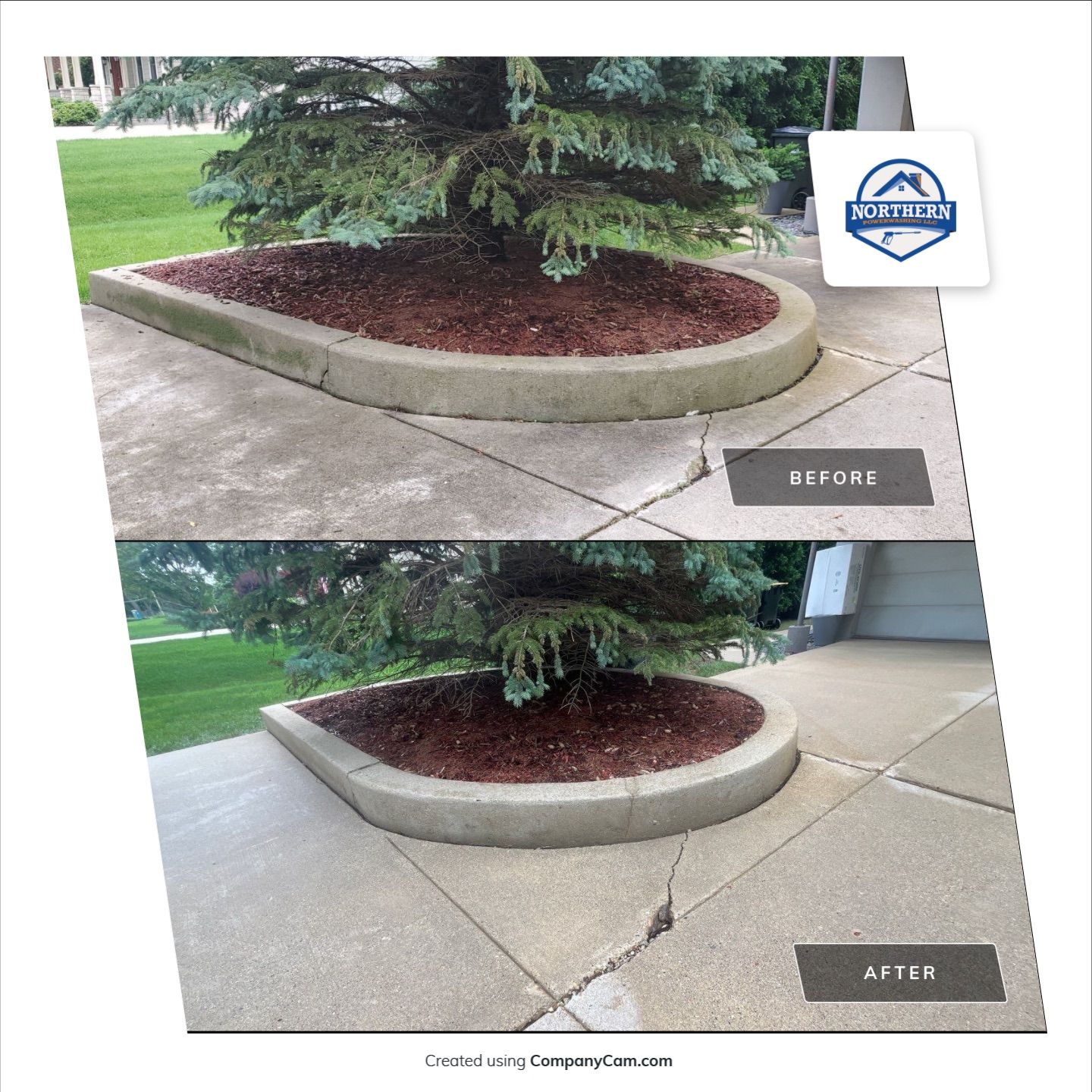 roof washing using Algaecide, soft wash soap by Northern Power Washing LLC.