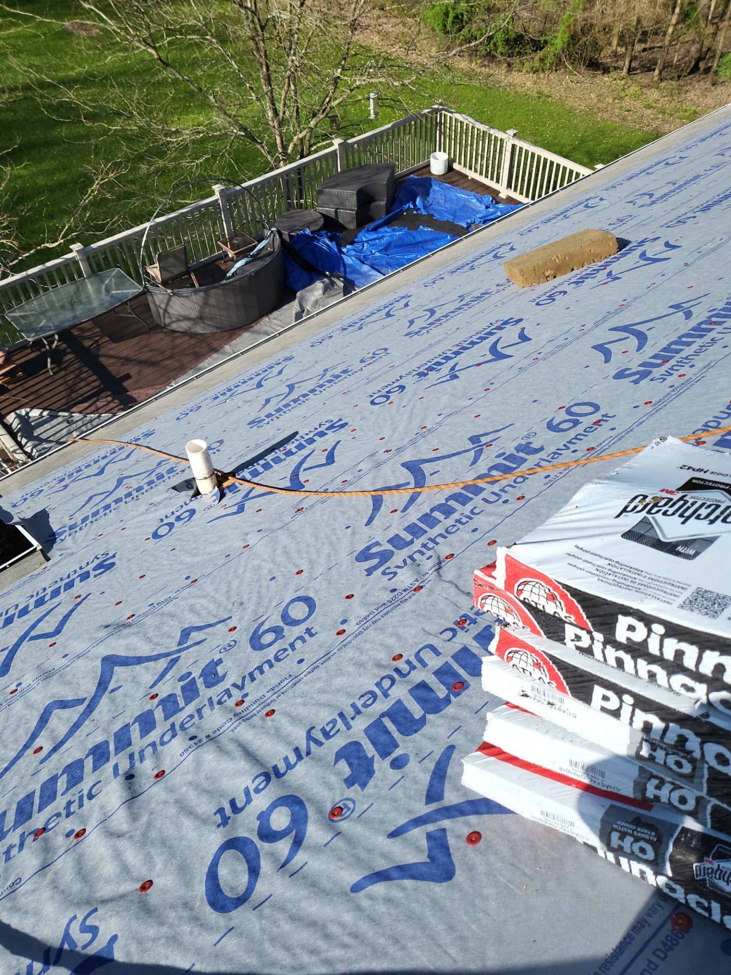 Atlas Pinnacle, Color, Coastal Granite, Drip Edge, Color, Black by Eagle Eye Roofing