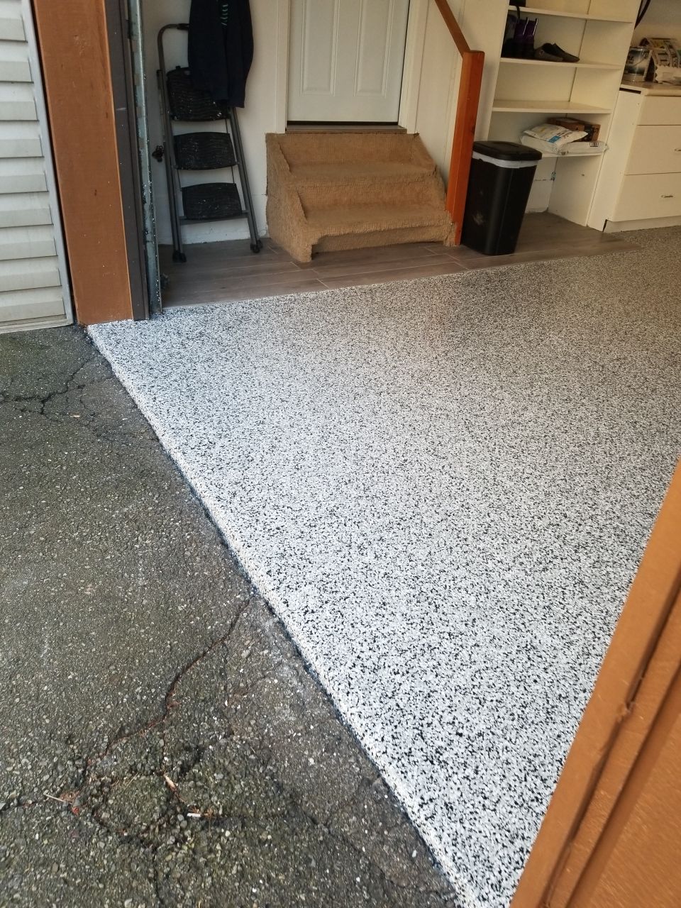 Garage Floor in Domino by Spectrum Painting, LLC
