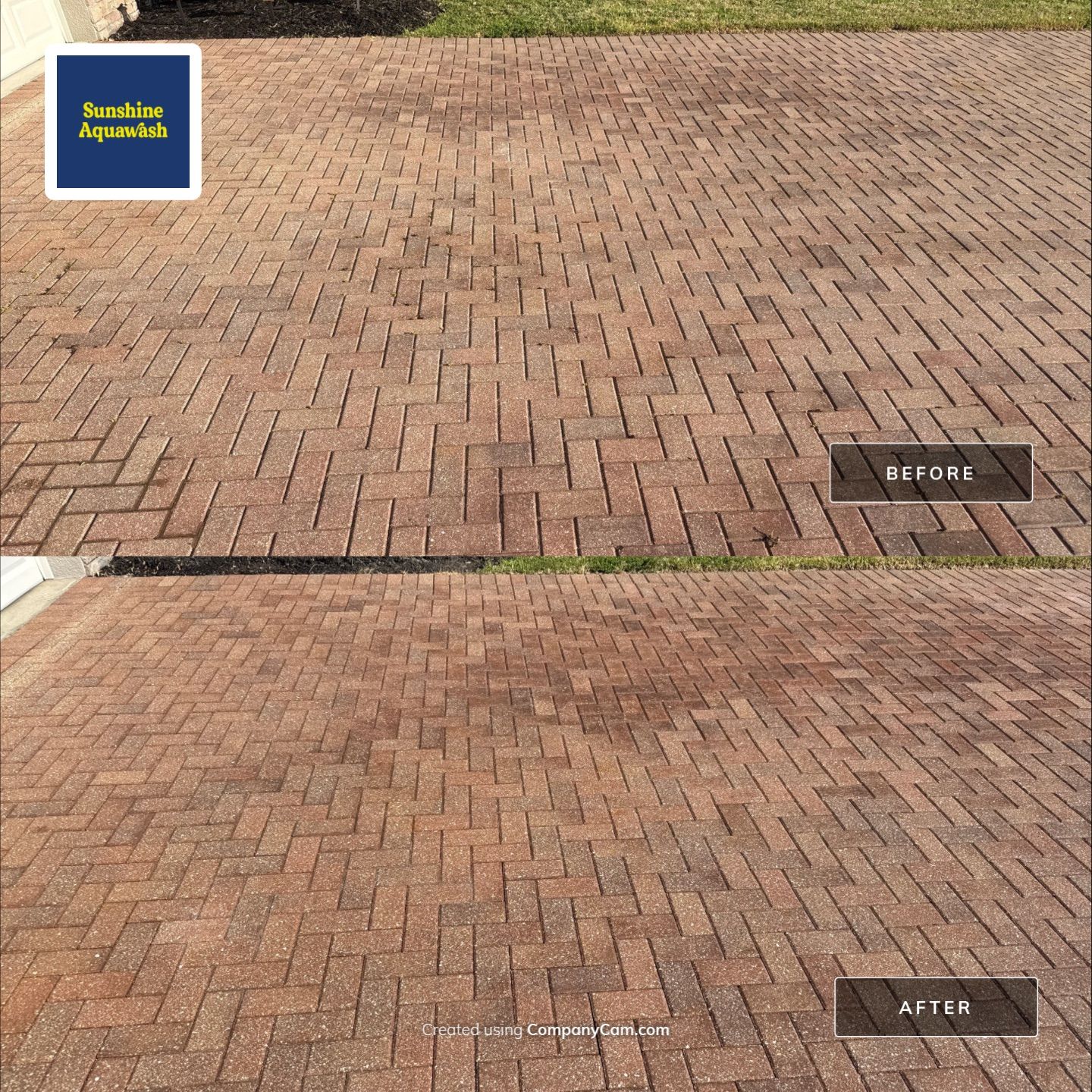 Paver Driveway & Sidewalk Cleaning | Oakleaf Hammock – Ellenton, FL by Sunshine AquaWash