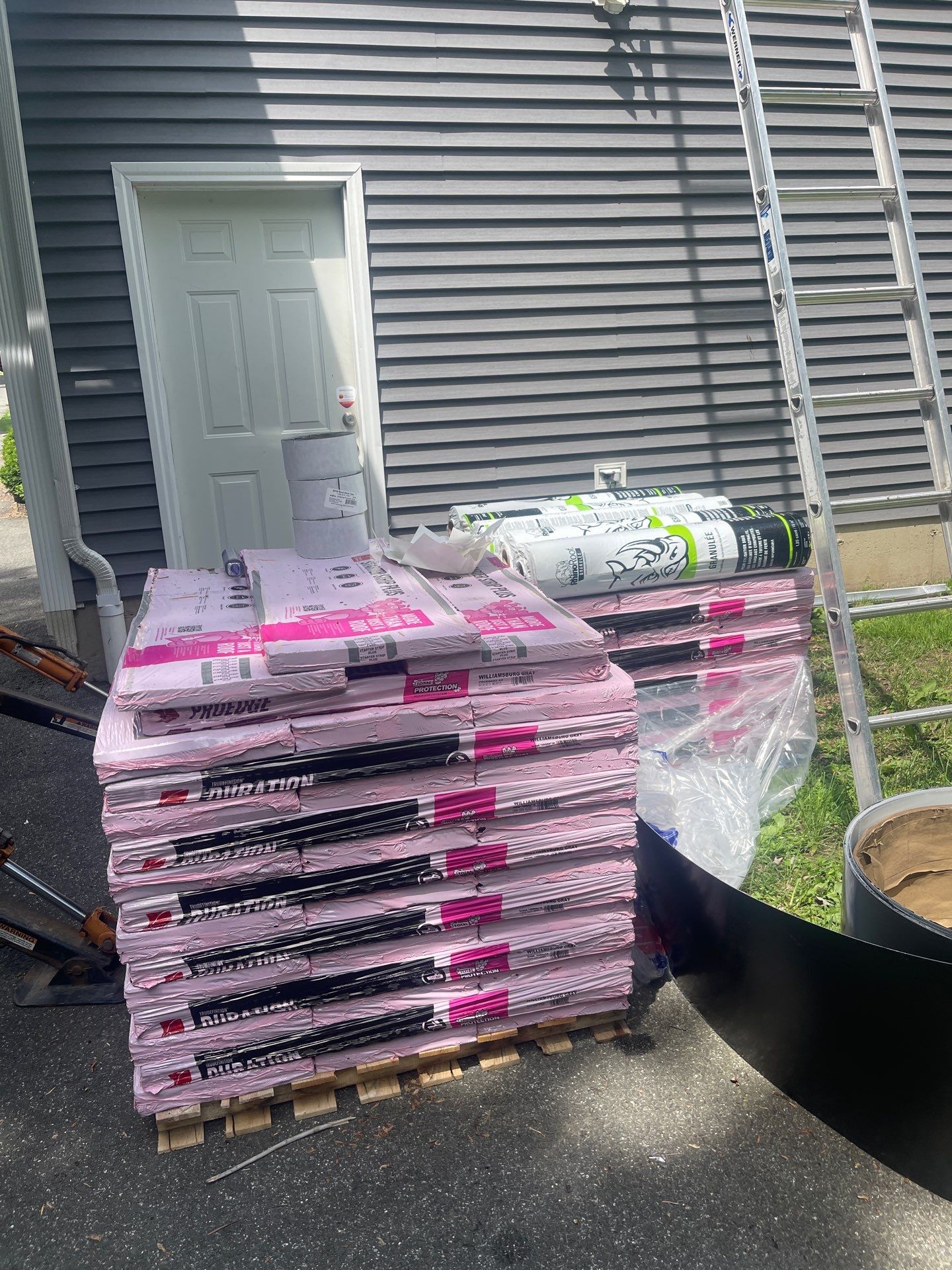 Residential Roofing Installation using Owens Corning TruDefinition Duration AR - Williamsburg Gray by A Plus Exterior