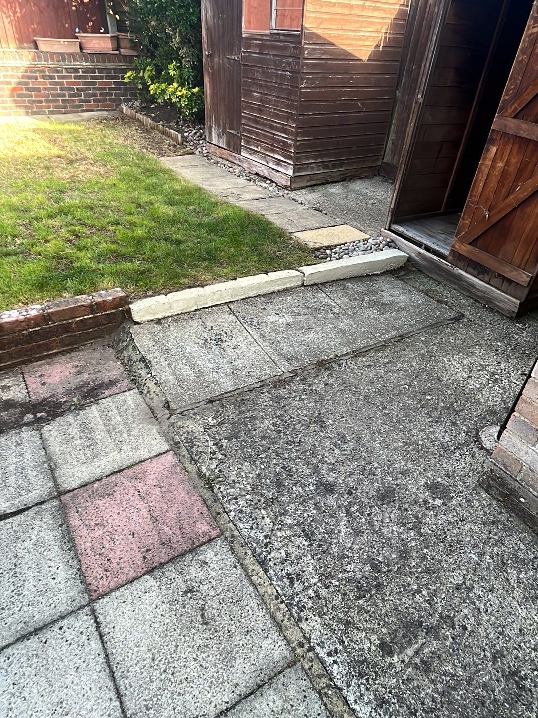 Driveway And Patio Clean using honda 21 ltr/min by Ges Exterior Cleaning ltd