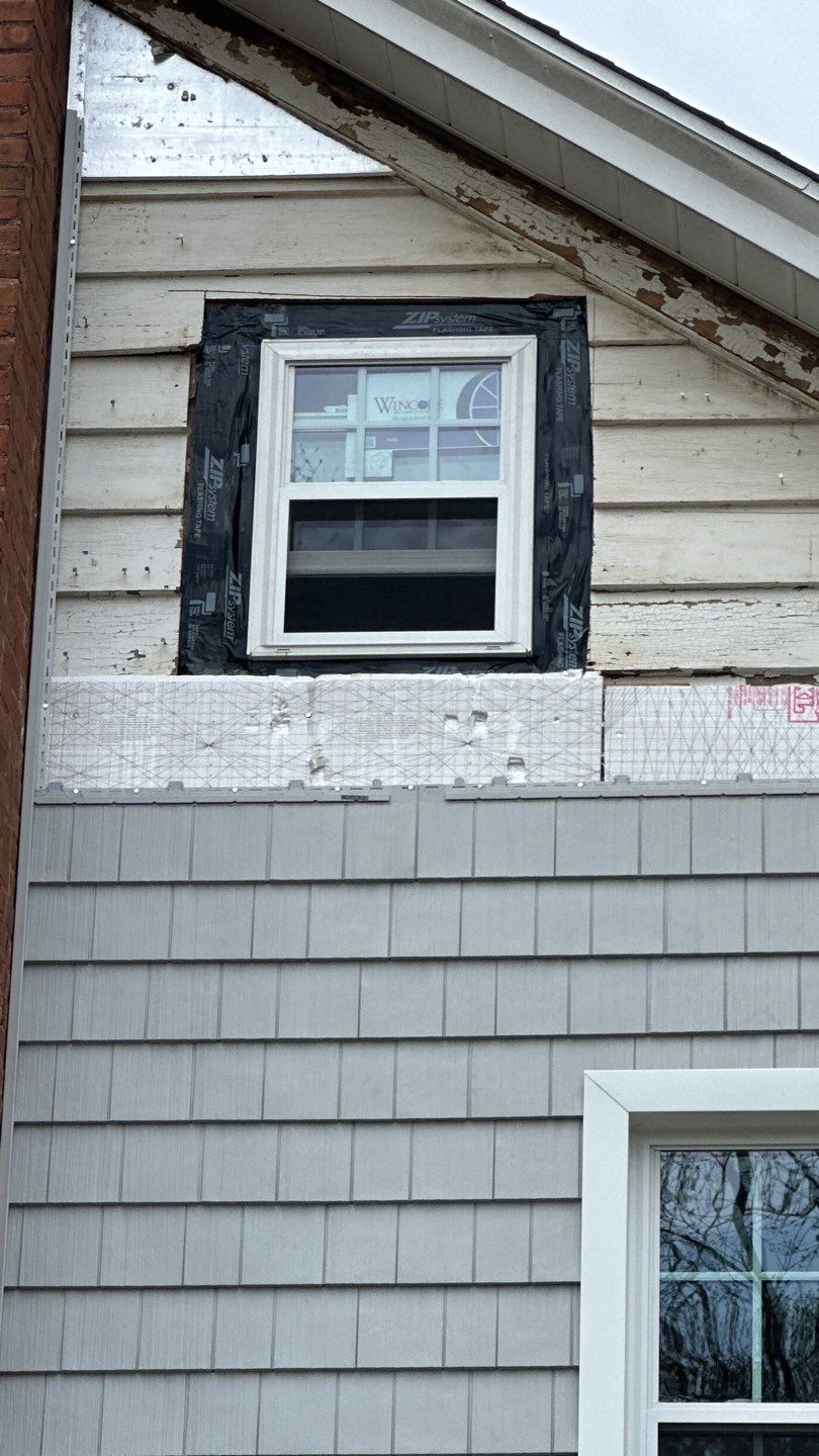 Siding Installation using Certainteed Cedar Impressions Sterling Gray by A Plus Exterior
