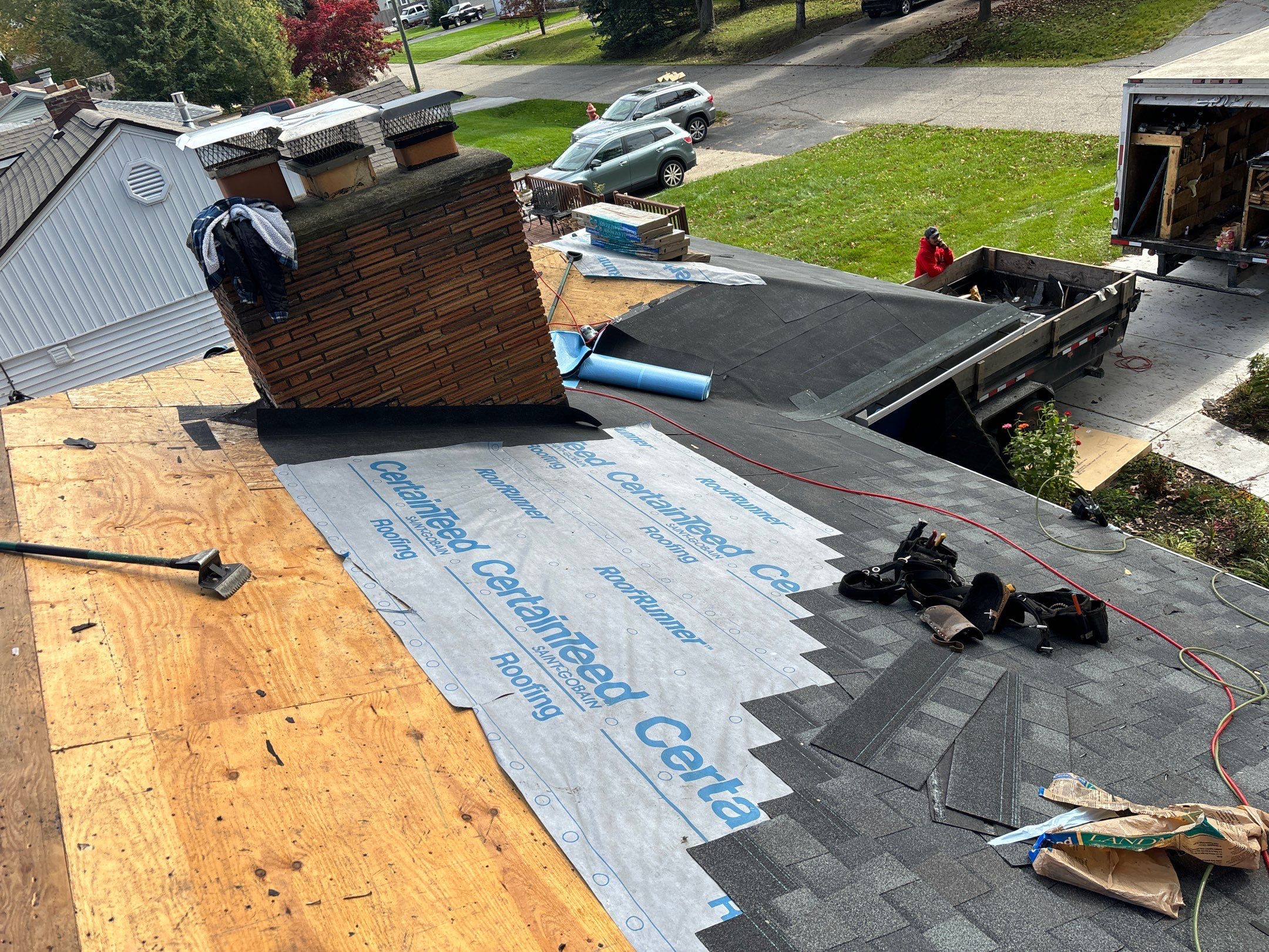 Roof Replacement using CertainTeed Landmark by 180 Contractors