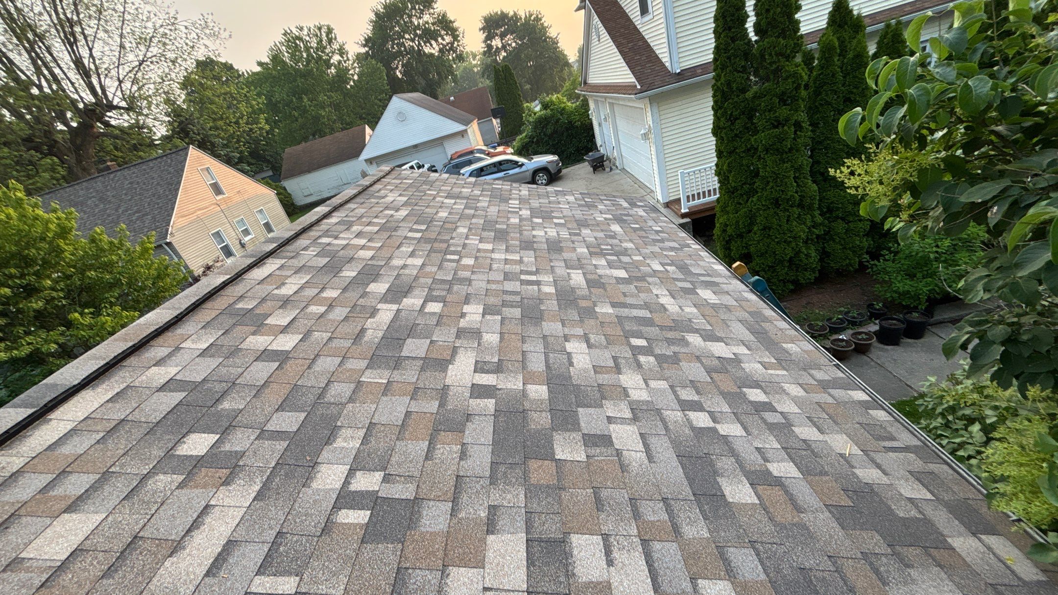 Roof Replacement using Owens Corning Sand Dune by 180 Contractors