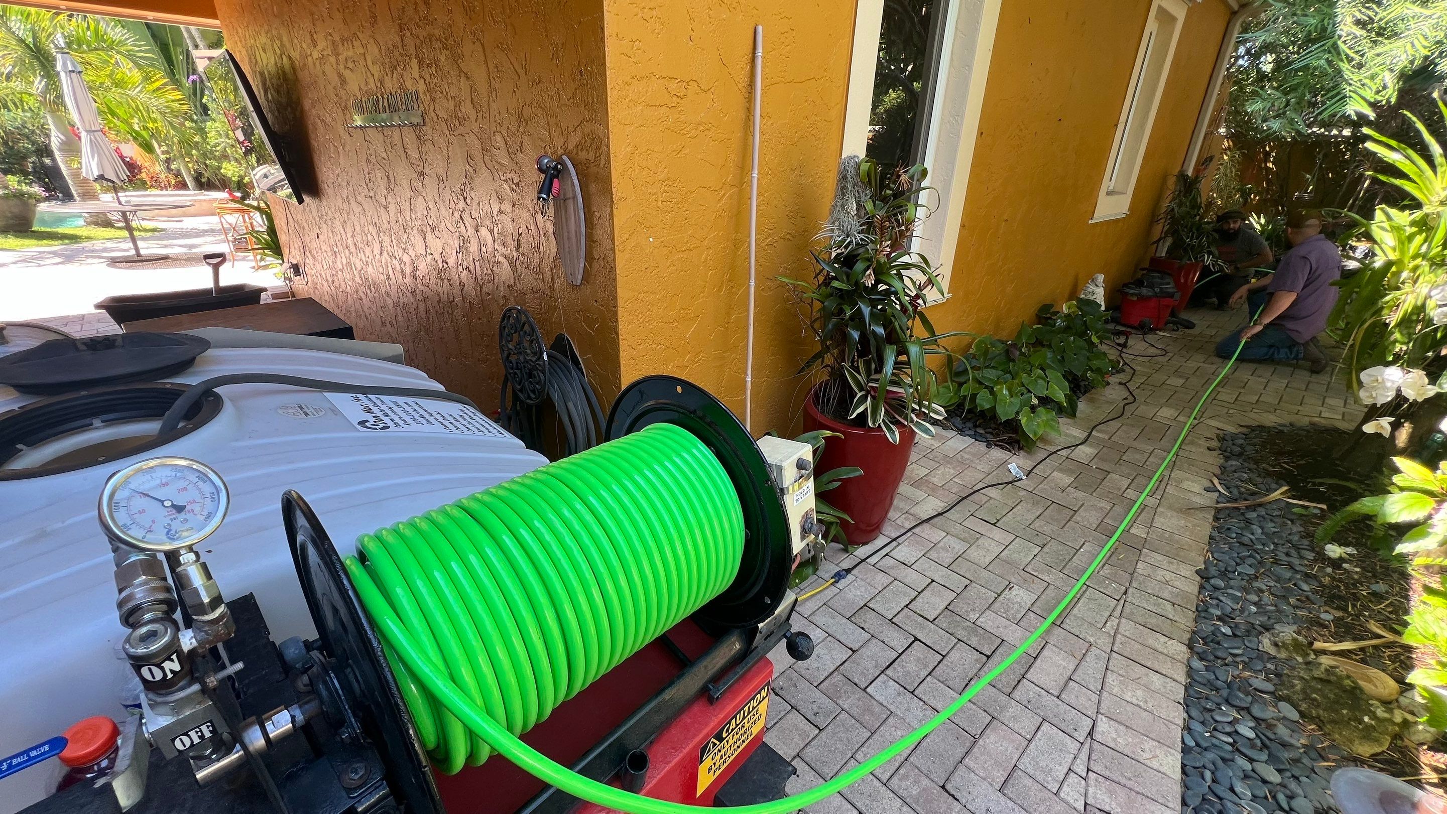 Residential Stormwater Gutter Drain System Maintenance by APS Power & Water