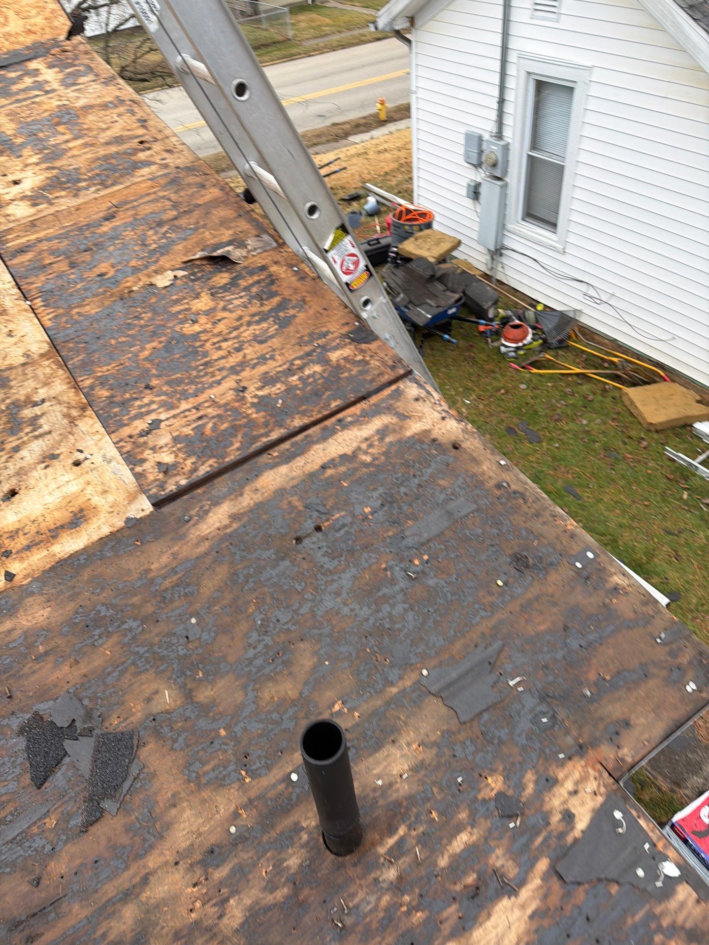 Residential Roofing Installation using GAF Timberline HDZ Biscayne Blue by Rainstoppers Roofing