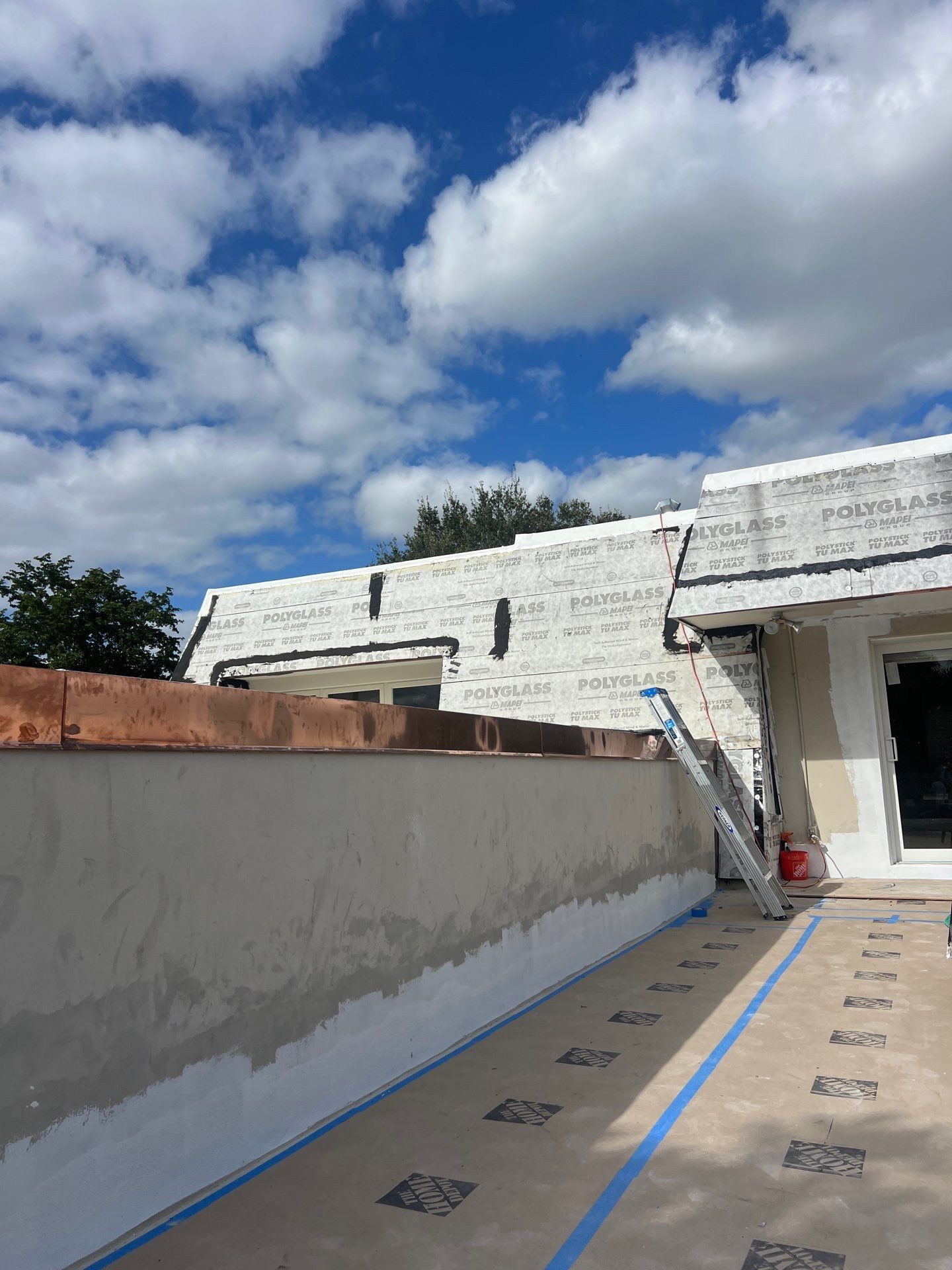 Amazing TPO flat deck re-roof with Eagle mansard in Hollywood Florida.  by First Due Roofing