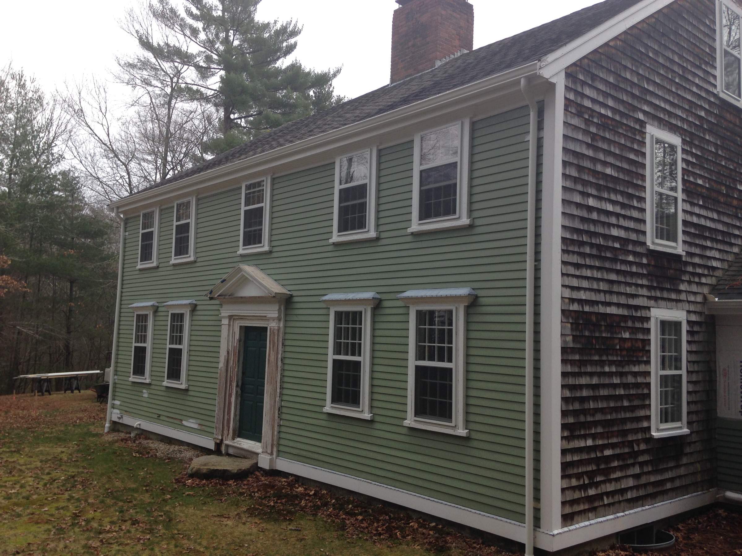 Seamless Aluminum Gutter on Historic Home-Norwell, MA by Gutter Pro Enterprises