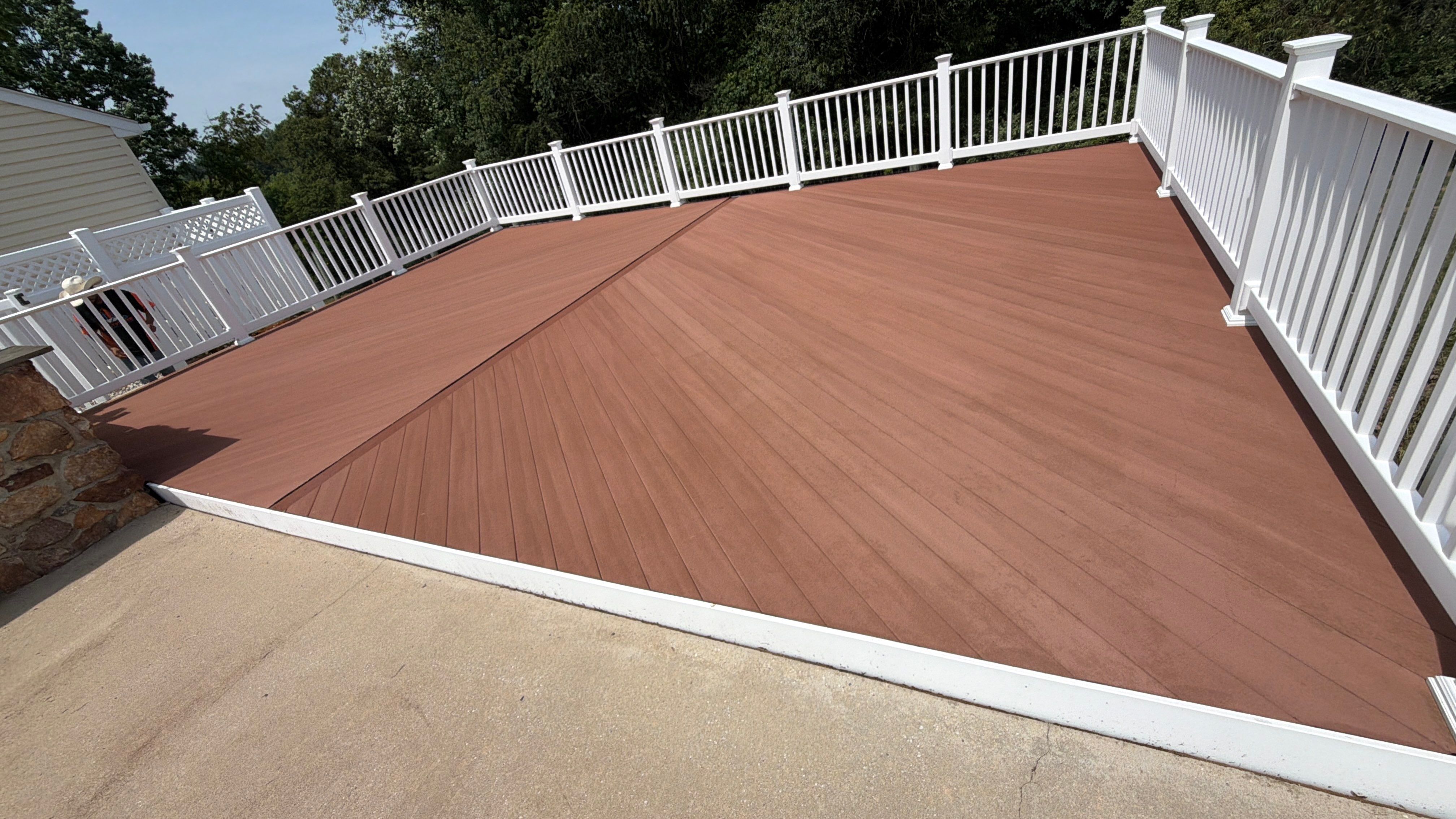 Concrete Pool Deck and Multi-Bay Building Cleaning in Eldersburg by Baltimore Pressure Washers Inc.