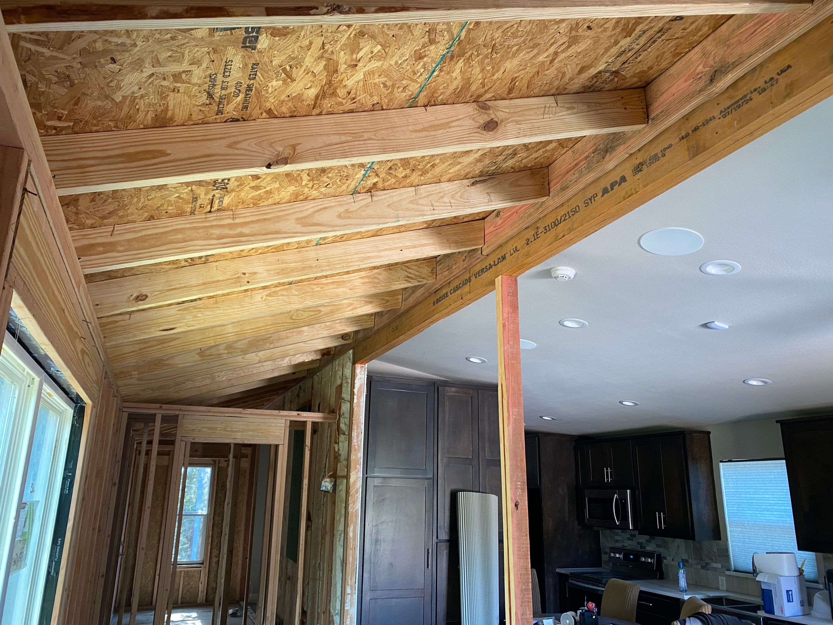 Spray Foam on this tiny house addition  by Apex Insulation Solutions