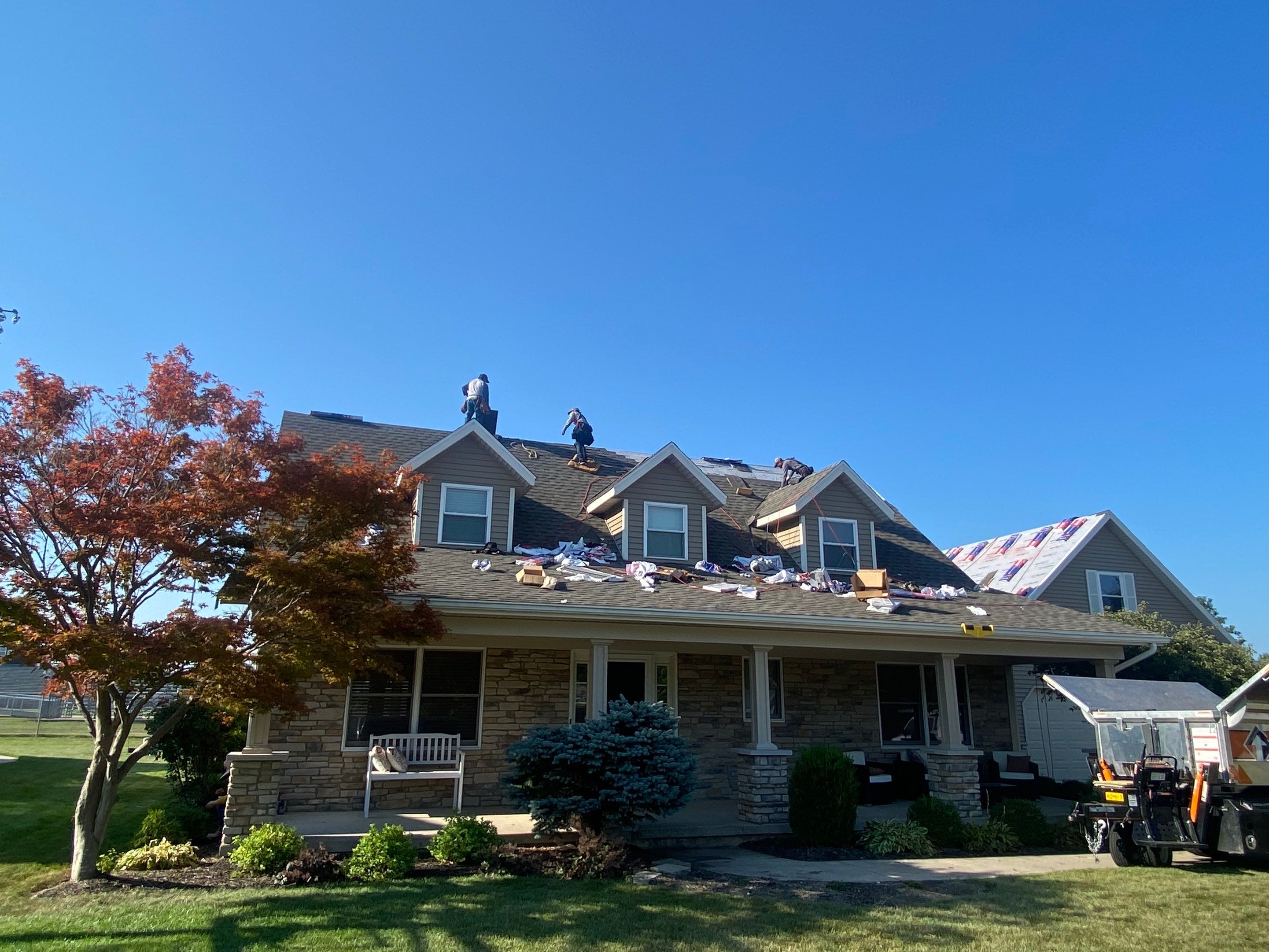 Residential Roofing Installation using GAF Timberline HDZ Weathered Wood by Nitro Roofing and Construction