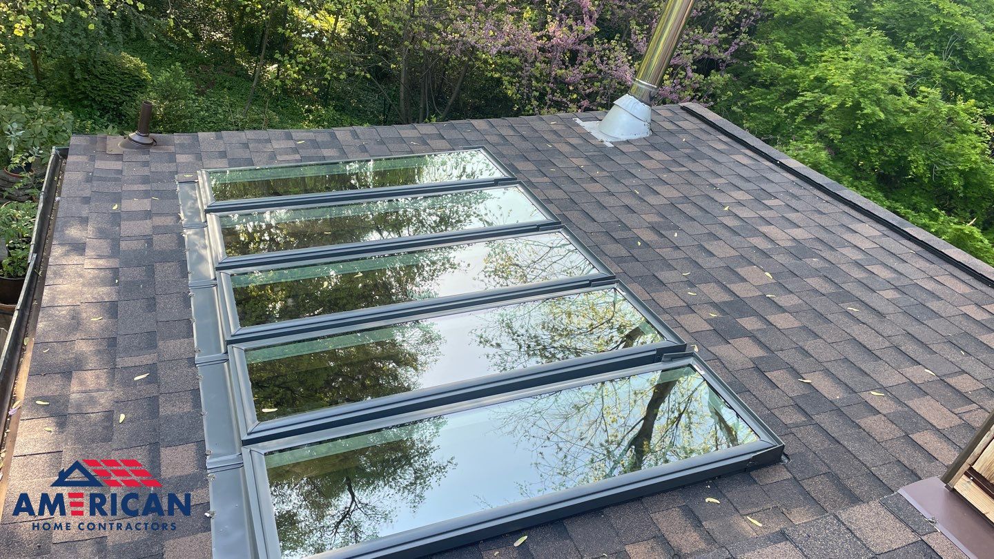 Roof Replacement w/ Skylights in Baltimore, MD (IKO Dynasty) by American Home Contractors
