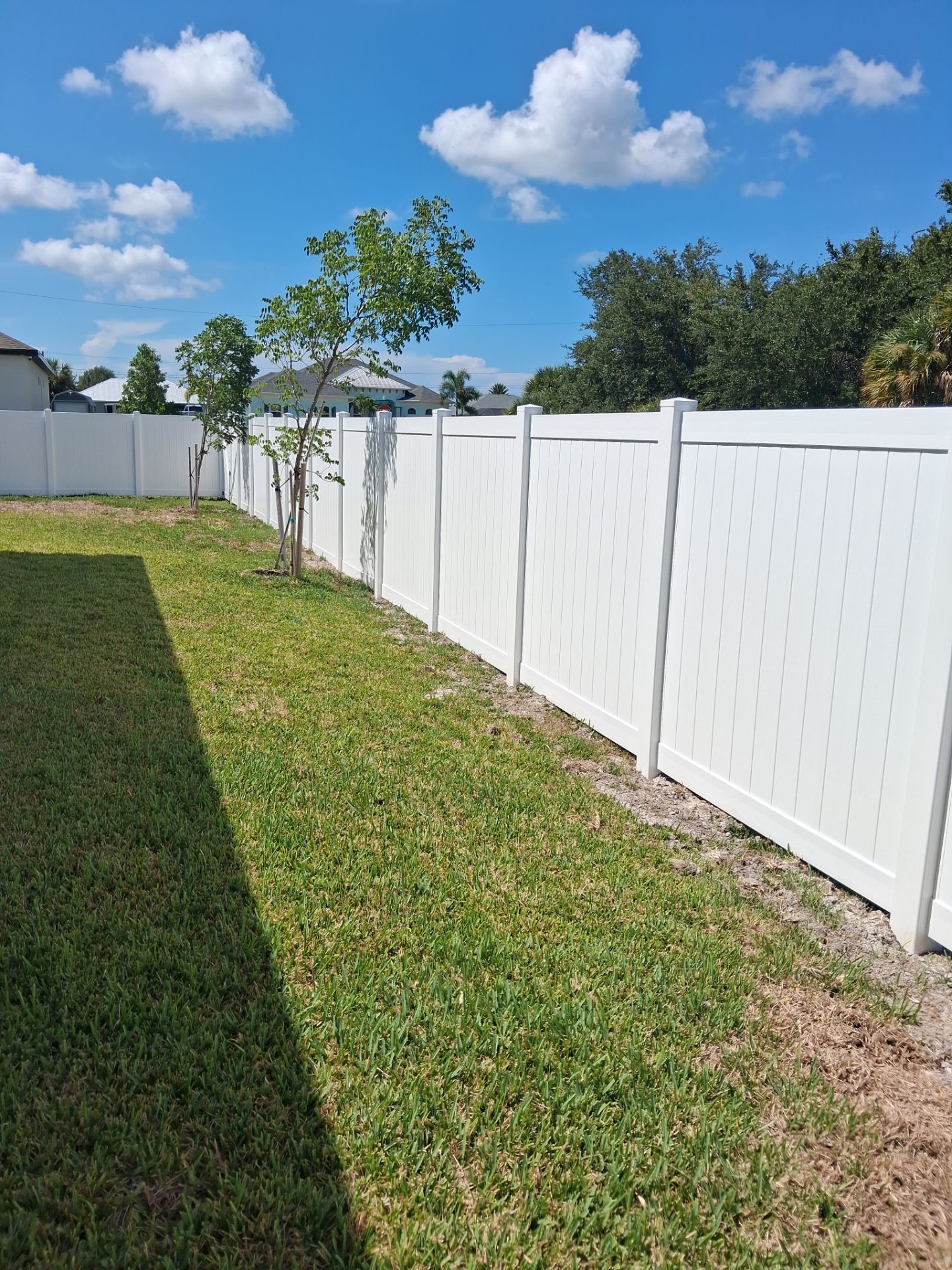 Residential Vinyl Privacy Fence Installation in Port Charlotte by True Fence LLC