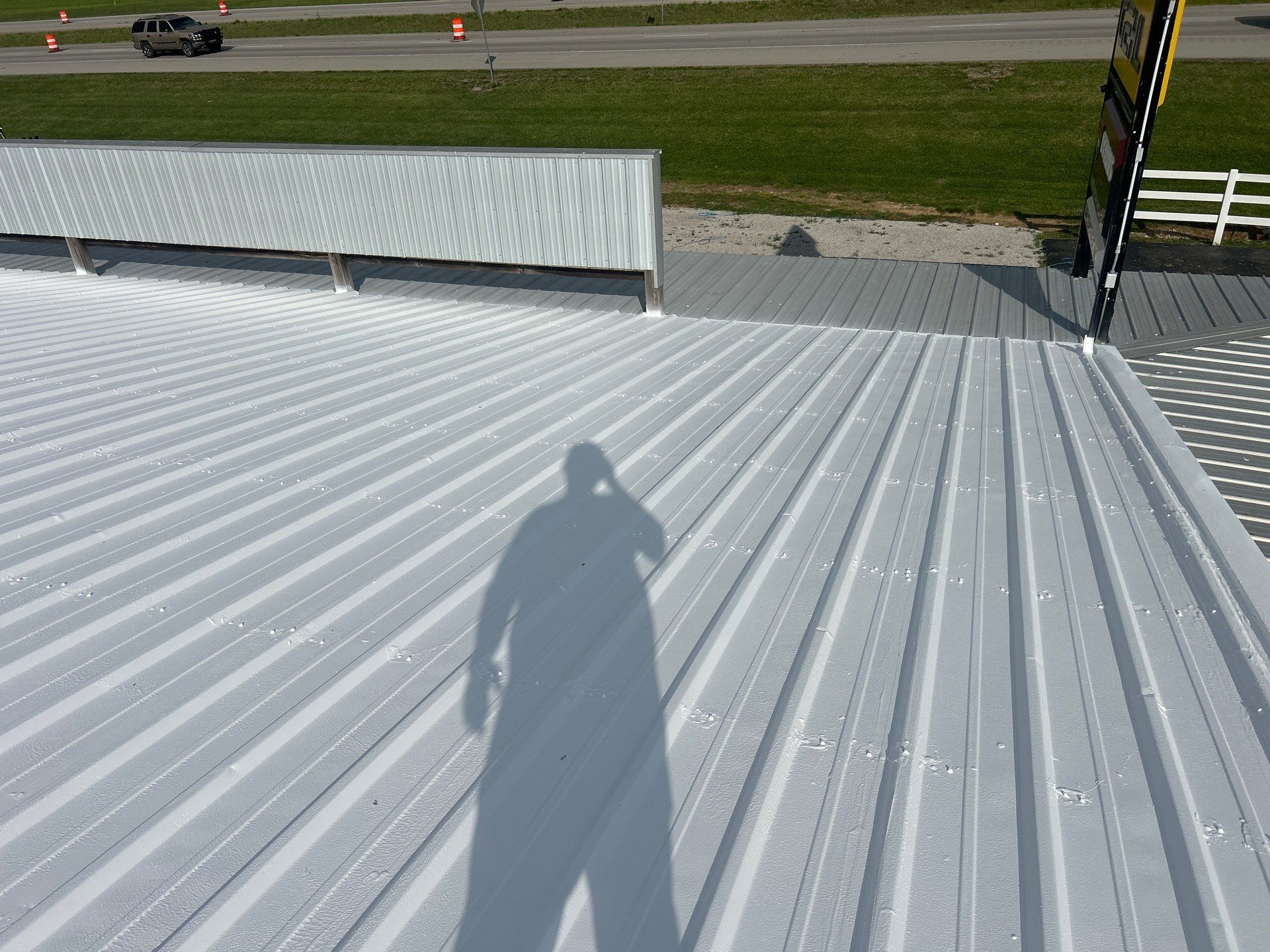 Commercial Metal Roofing Restoration using Coatings by Kentucky Commercial Roofing