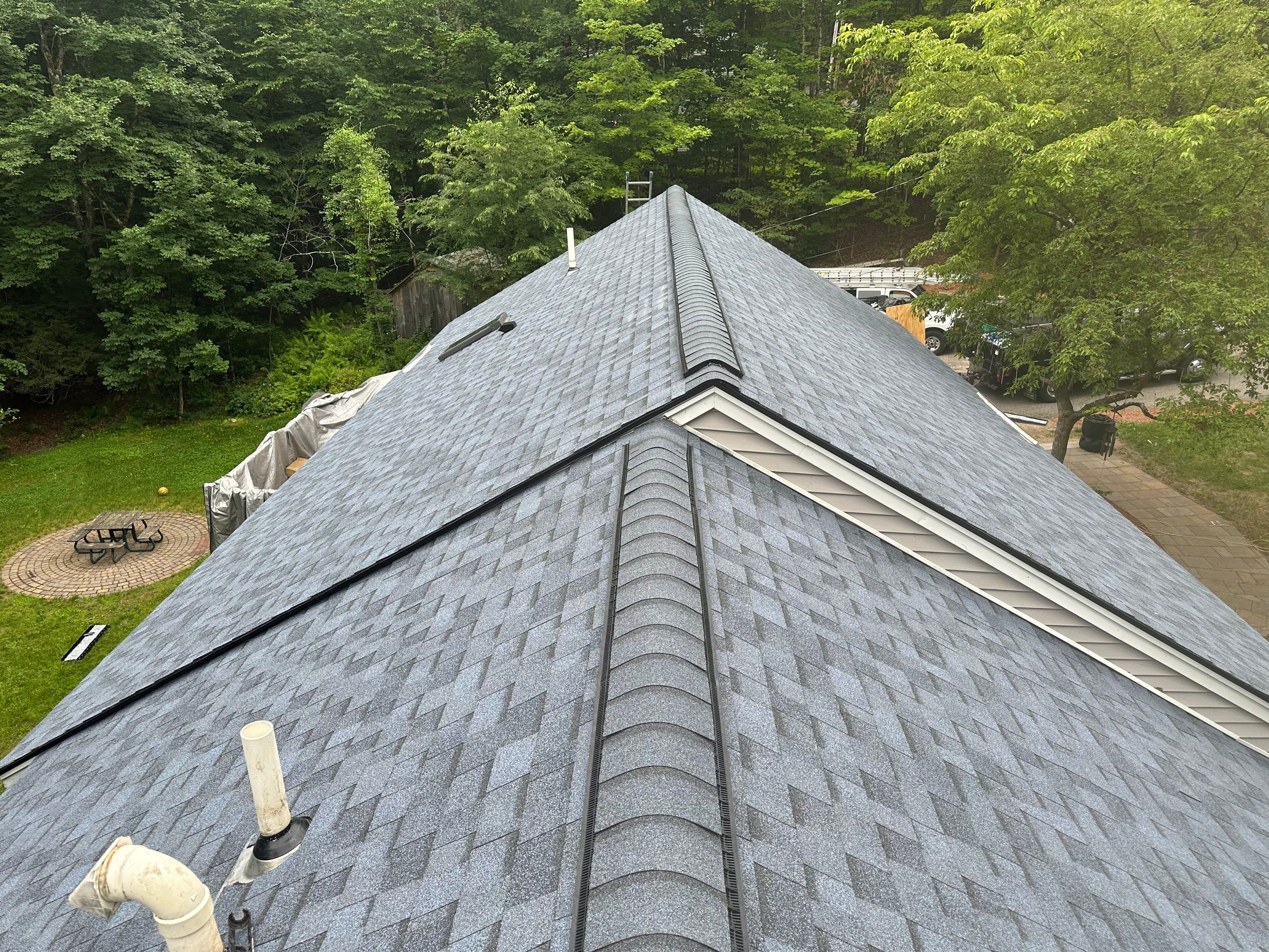 Owens Corning Asphalt Shingle Roof Replacement in New Boston, NH by Tall pine roofing