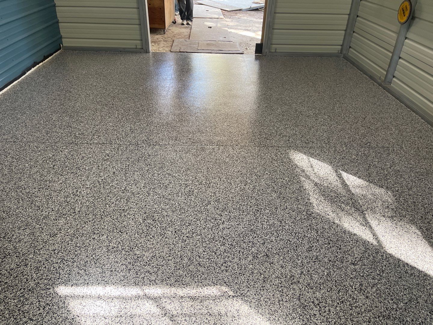 Shed  in Old Town, FL in Domino by Cross Creek Concrete Coatings