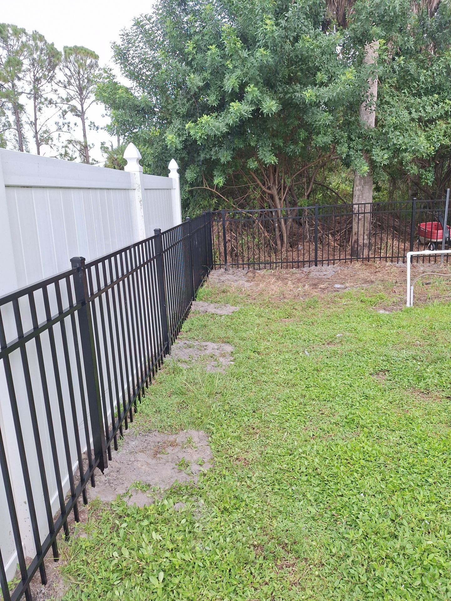 Aluminum Fence Installation using 3 Rail Aluminum Fence by Asap fence and gates, LLC