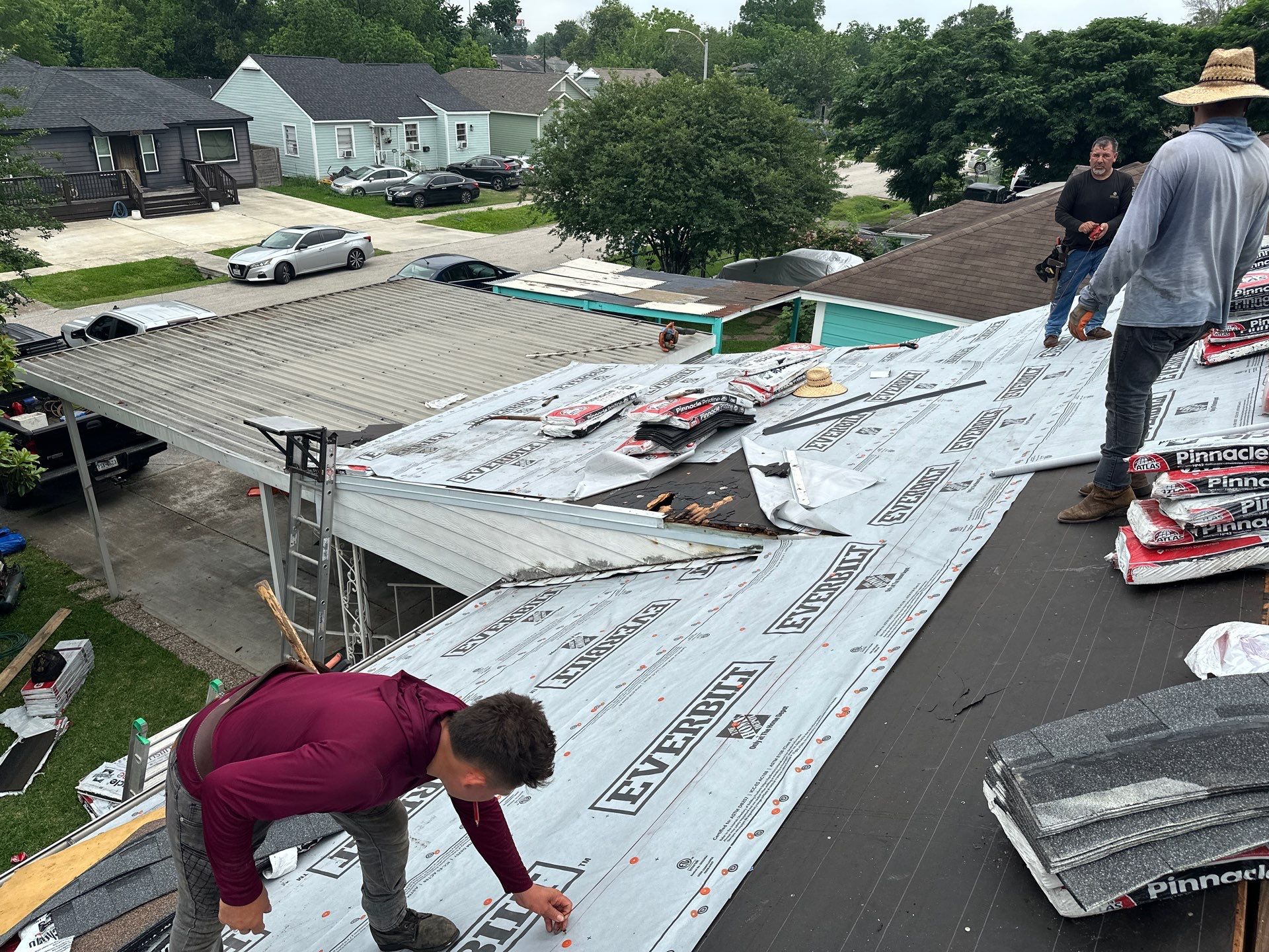 Aging Roof Renewed with Architectural Shingles — Houston, TX by PL Roofing & SB Roofing, LLC.
