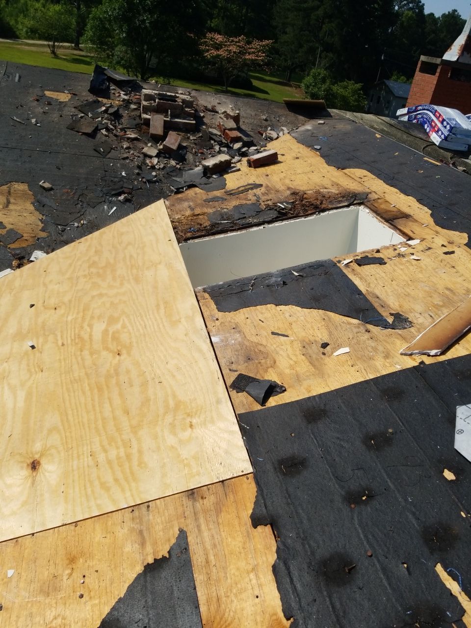 Re-roof by American Roofing NC