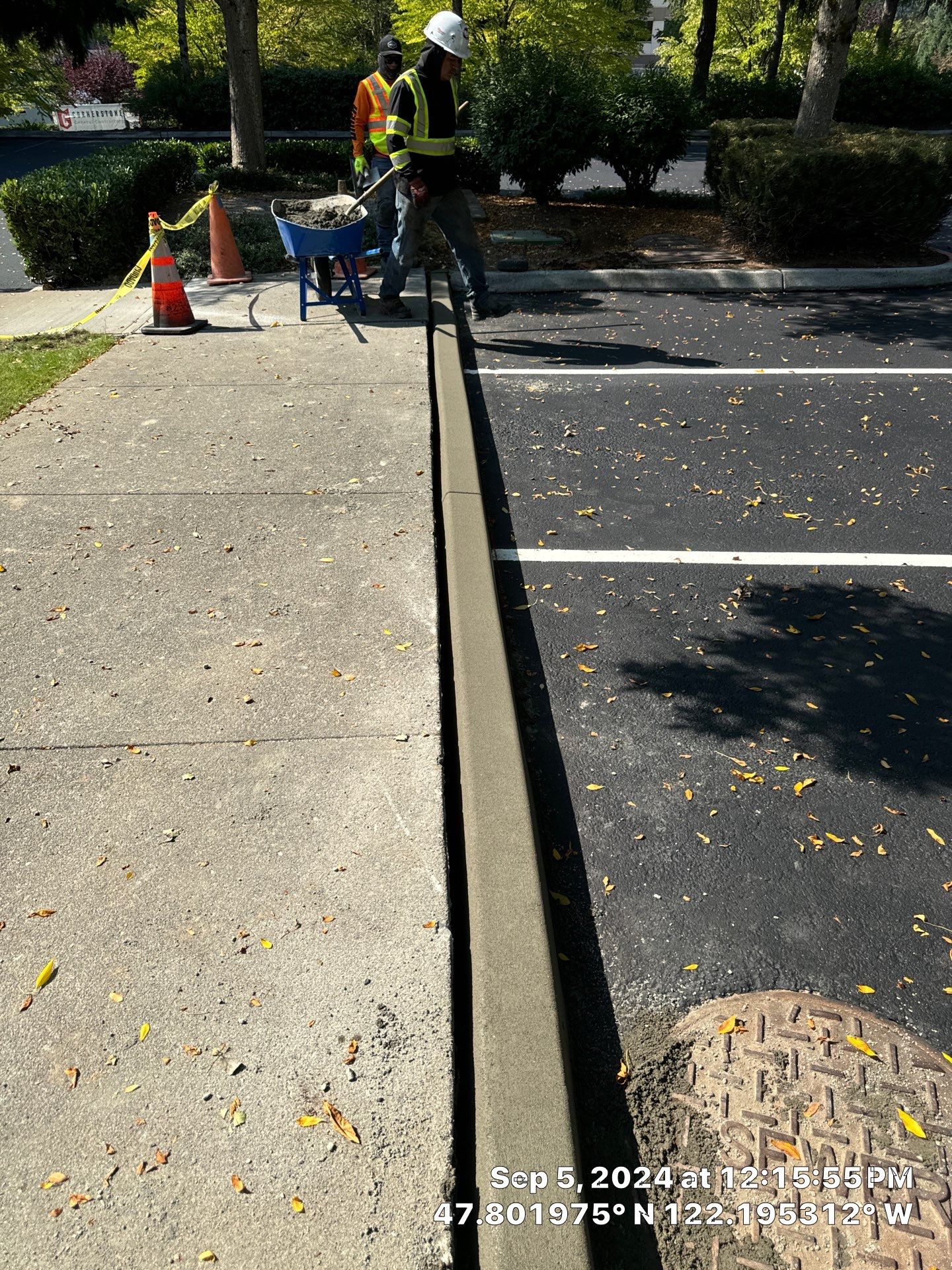 Kidder Matthews | Parking Lot Sealcoating & Striping with Concrete Curb & Patch Repairs  by Jireh Asphalt & Concrete Inc 