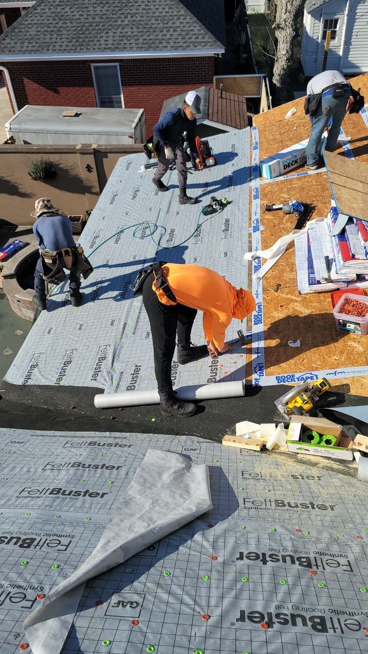 Residential Roofing Installation using Roof Replacement by American Roofing & Construction LLC