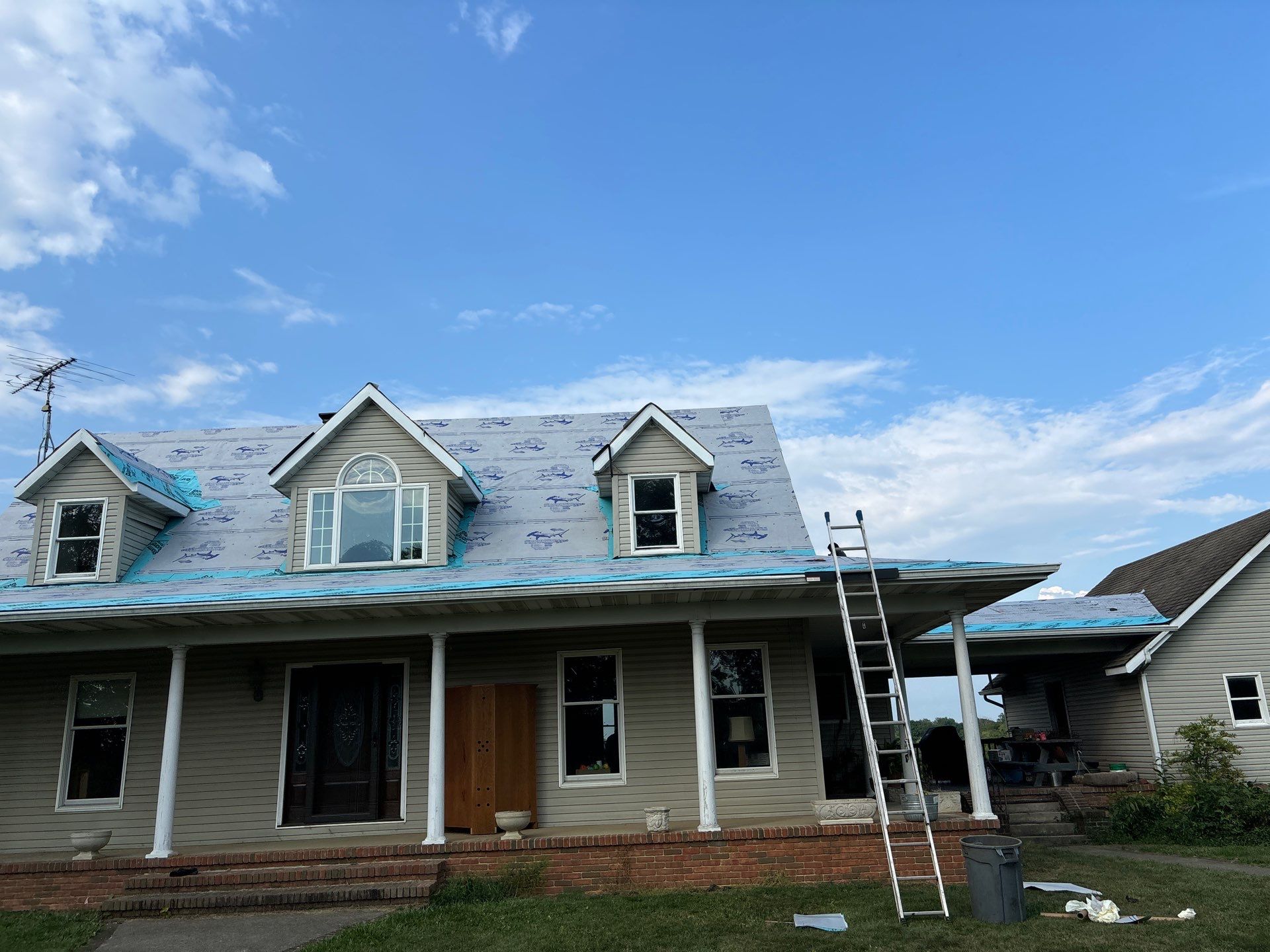 Residential Roofing Installation using ProVia Ironstone Slate Metal Roofing by RoofX 