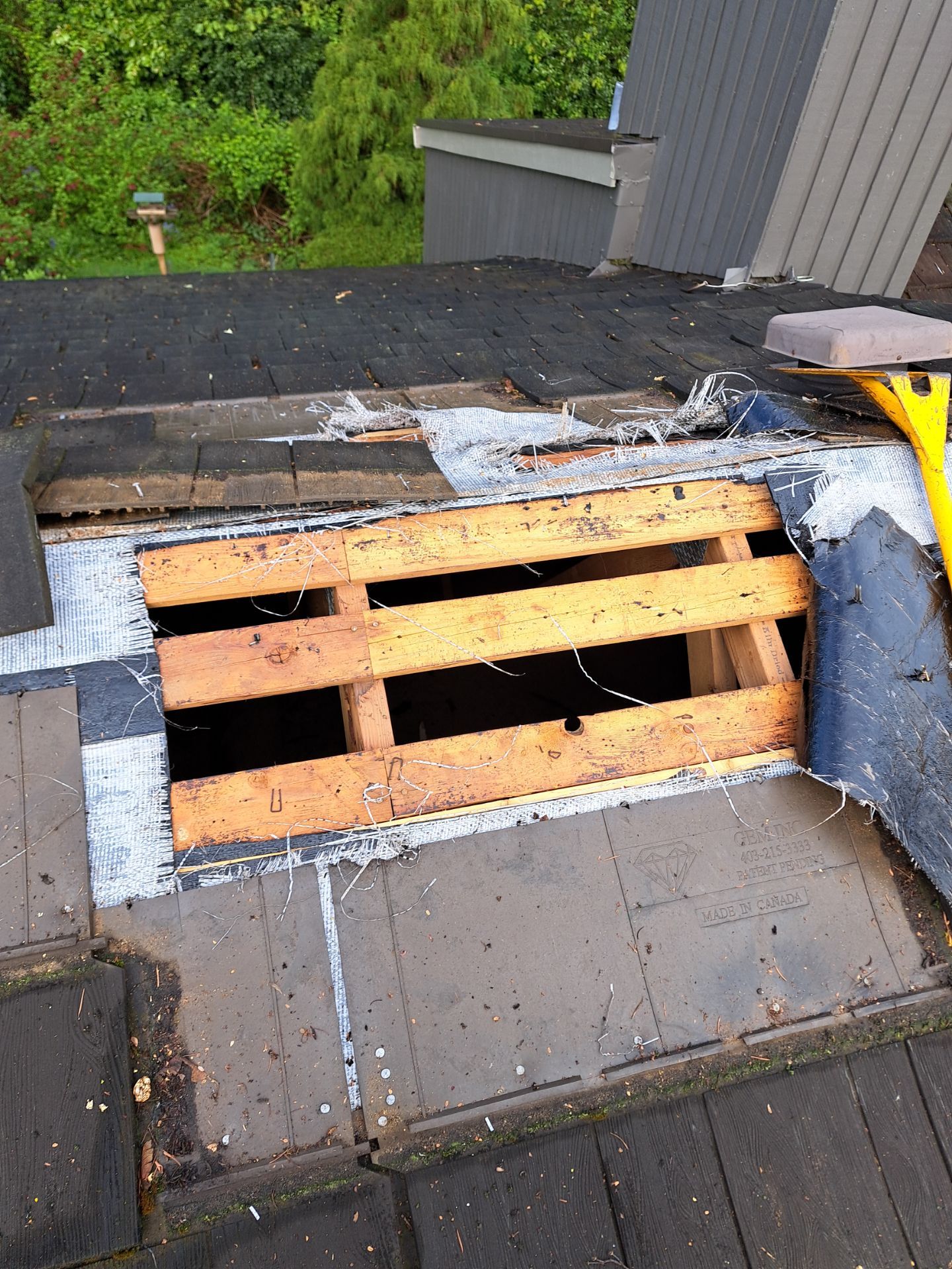Bad EuroShield Install to Shingles in Issaquah by Roof Smart