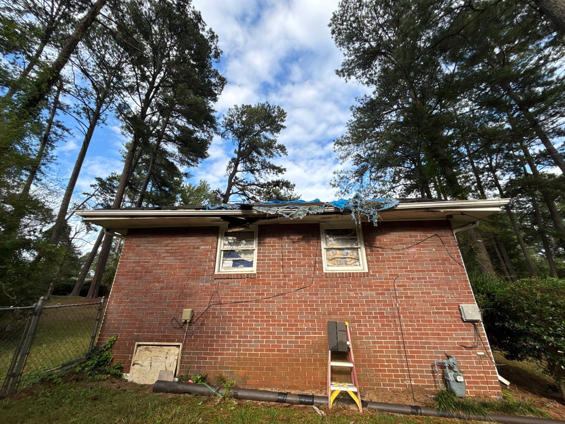 Emergency roof tarping  by Deerfield Roofing LLC