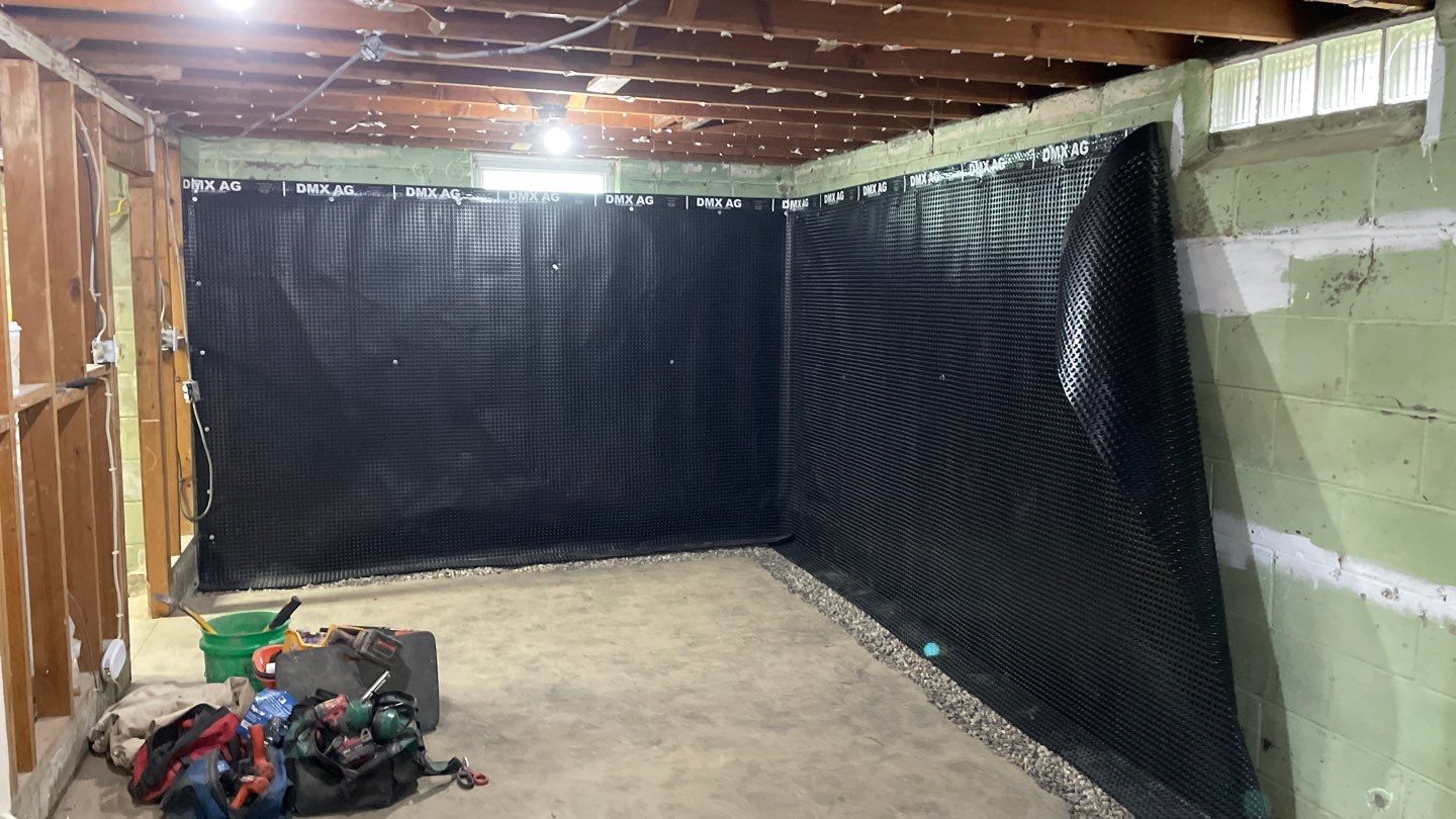 Interior Drain Tile & Wall Drainage in Southwest Minneapolis by Waterproofing Northeast