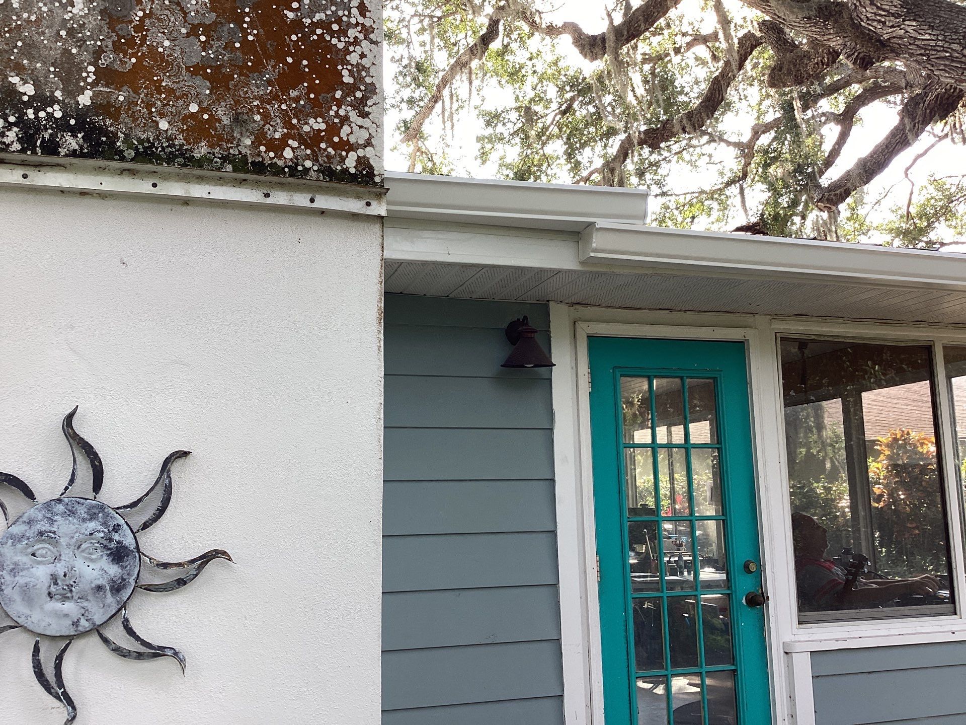 White 6-Inch Gutters and Leaf Guard Installation in Fort Myers FL by Gutter Professors