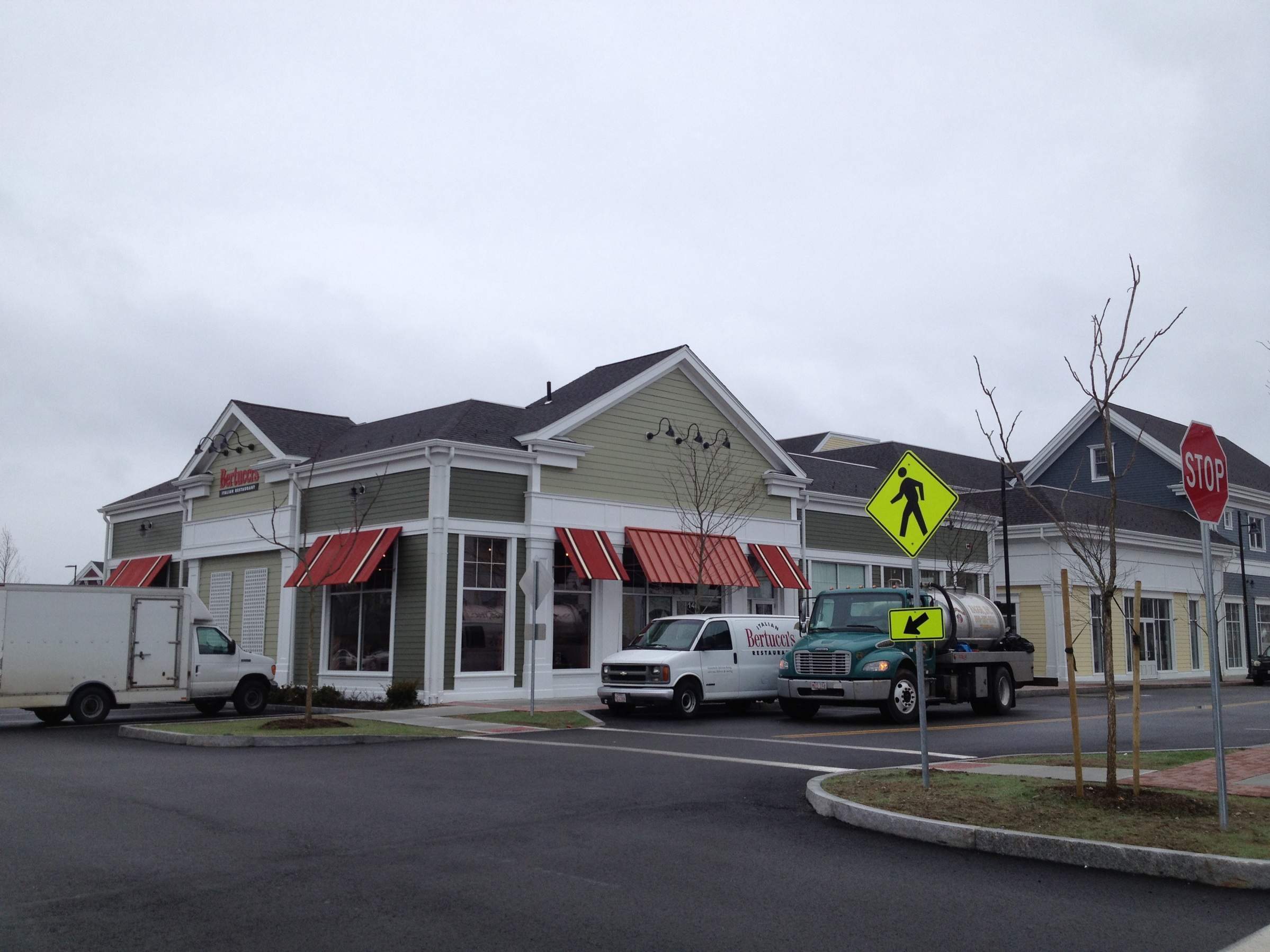 Commercial Gutter System at Wayland Town Center by Gutter Pro Enterprises