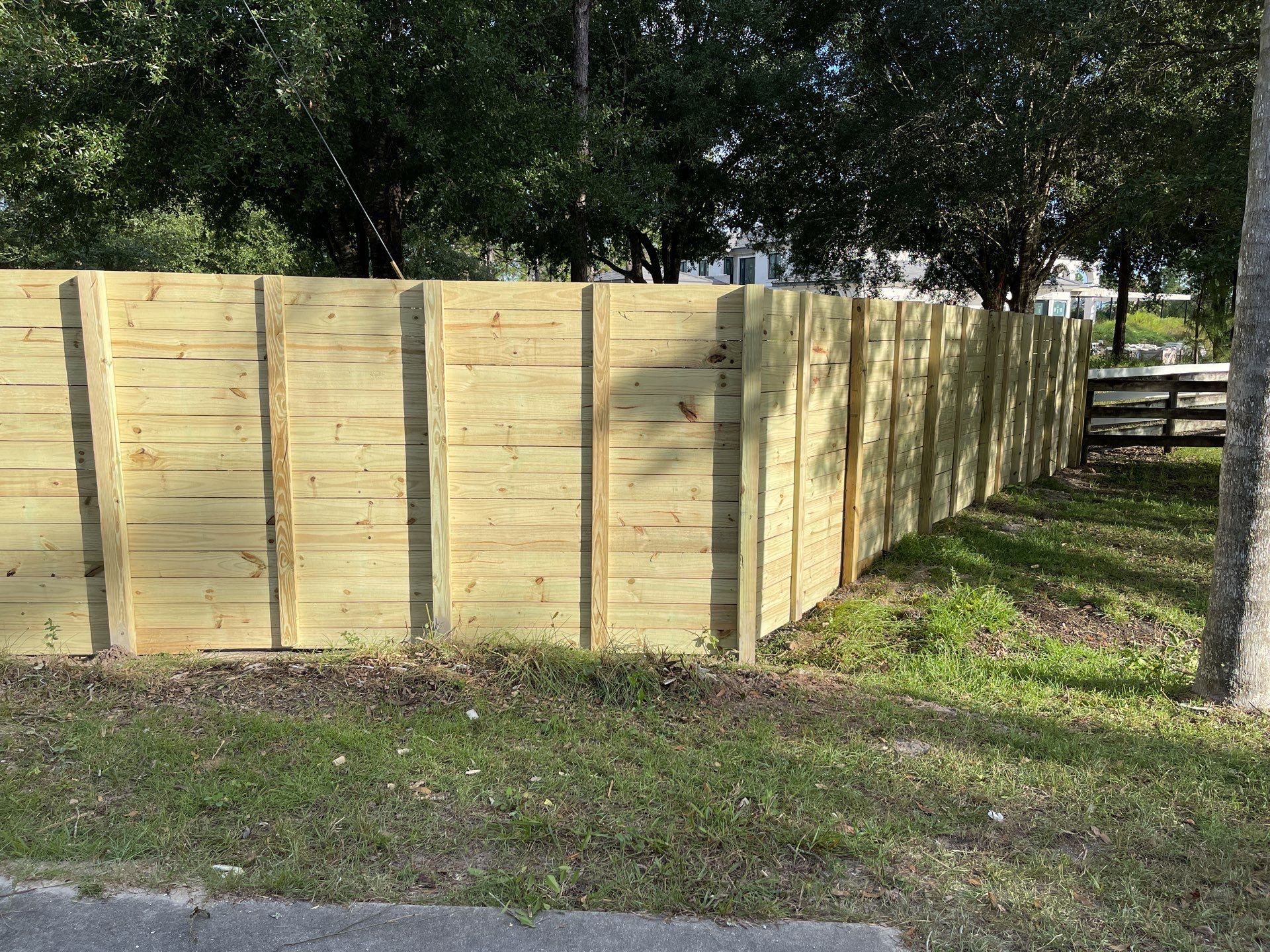 Bradenton, FL Gate Operator Installation & Horizontal Privacy Fence by Asap fence and gates, LLC
