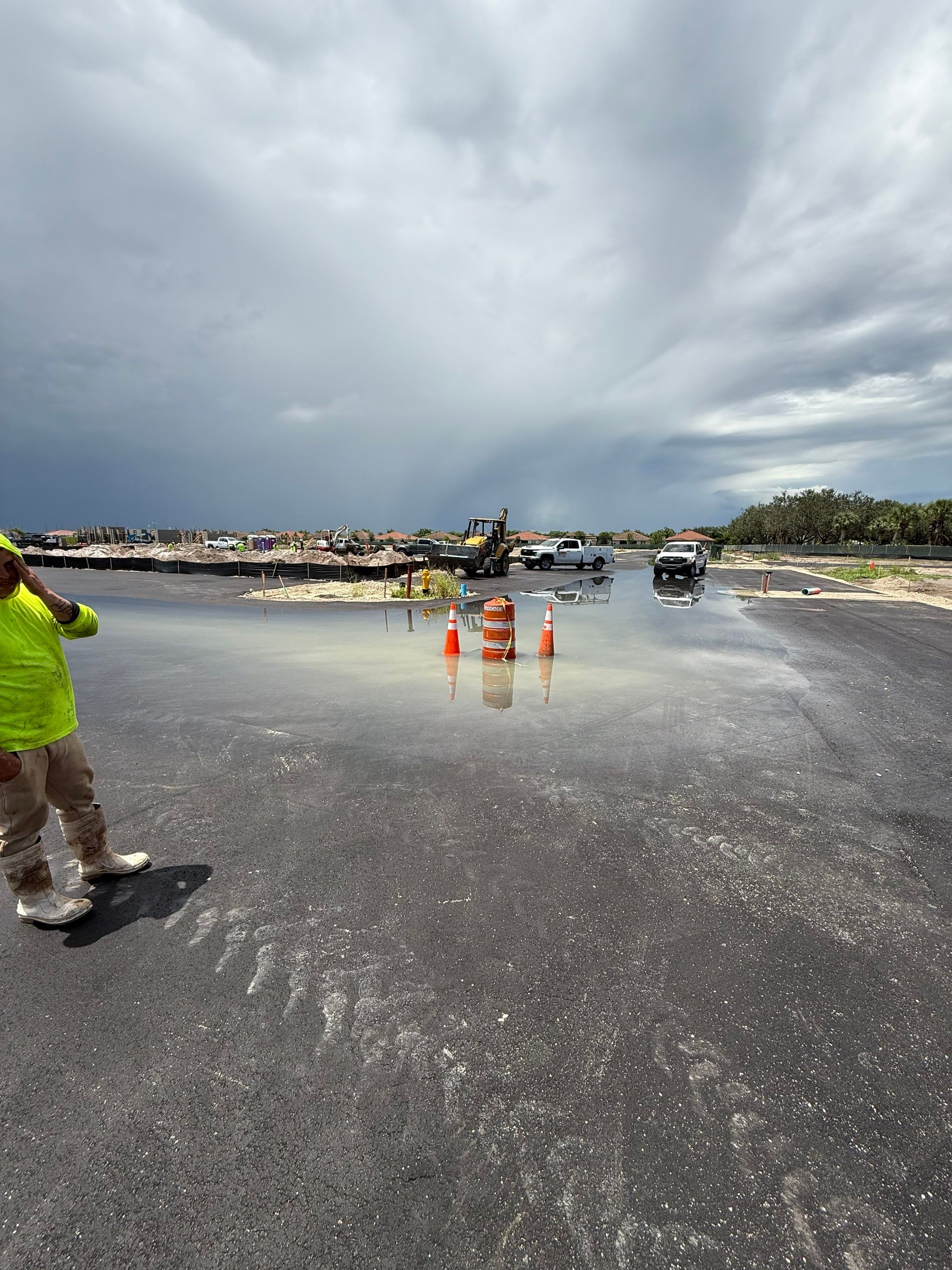 Cleaning Clogged Construction Site Catch Basins by APS Power & Water