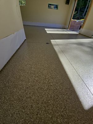 Garage Transformation using Pebble Beach