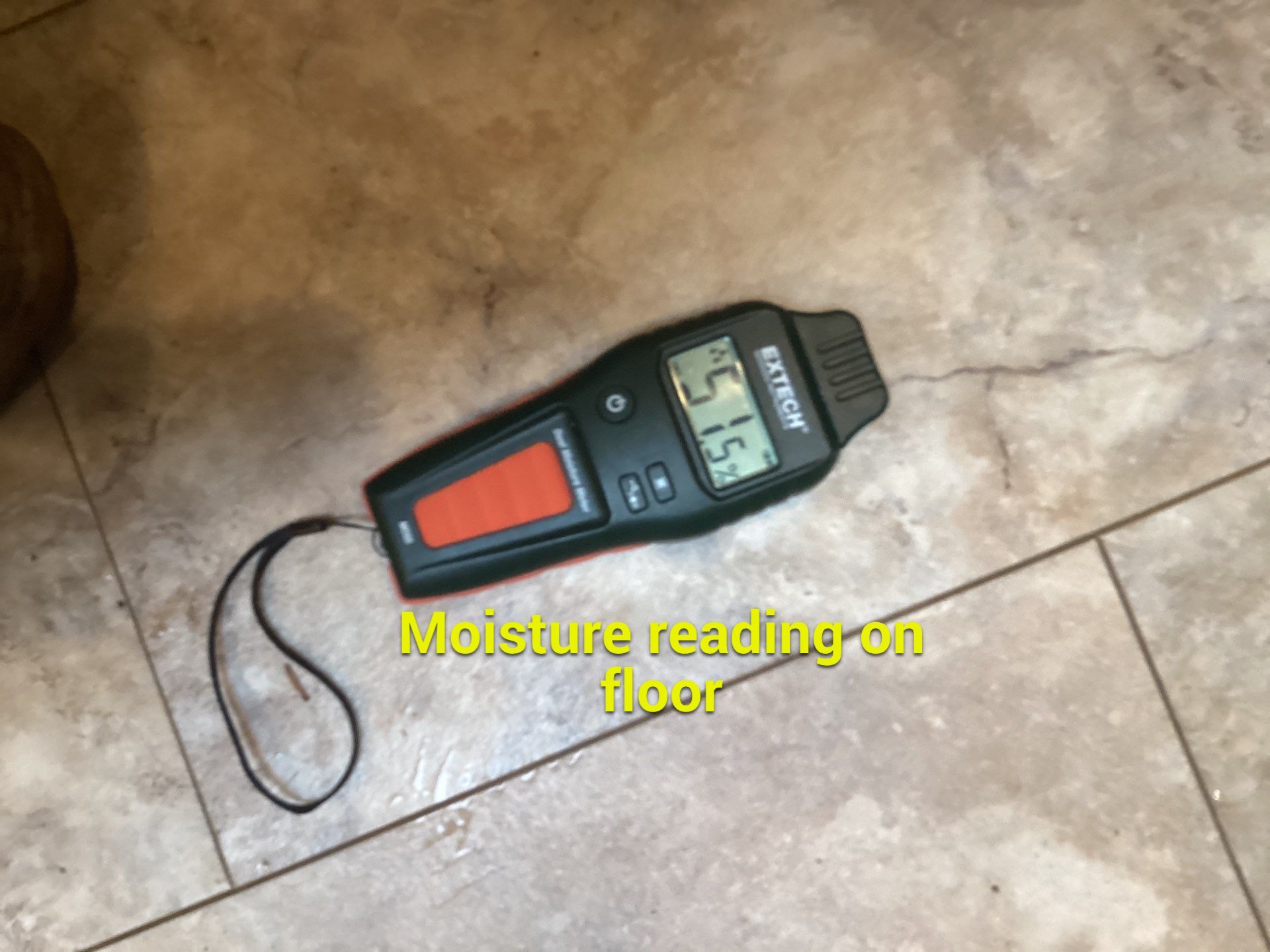 Water Damage slab leak by Newhouse Restoration