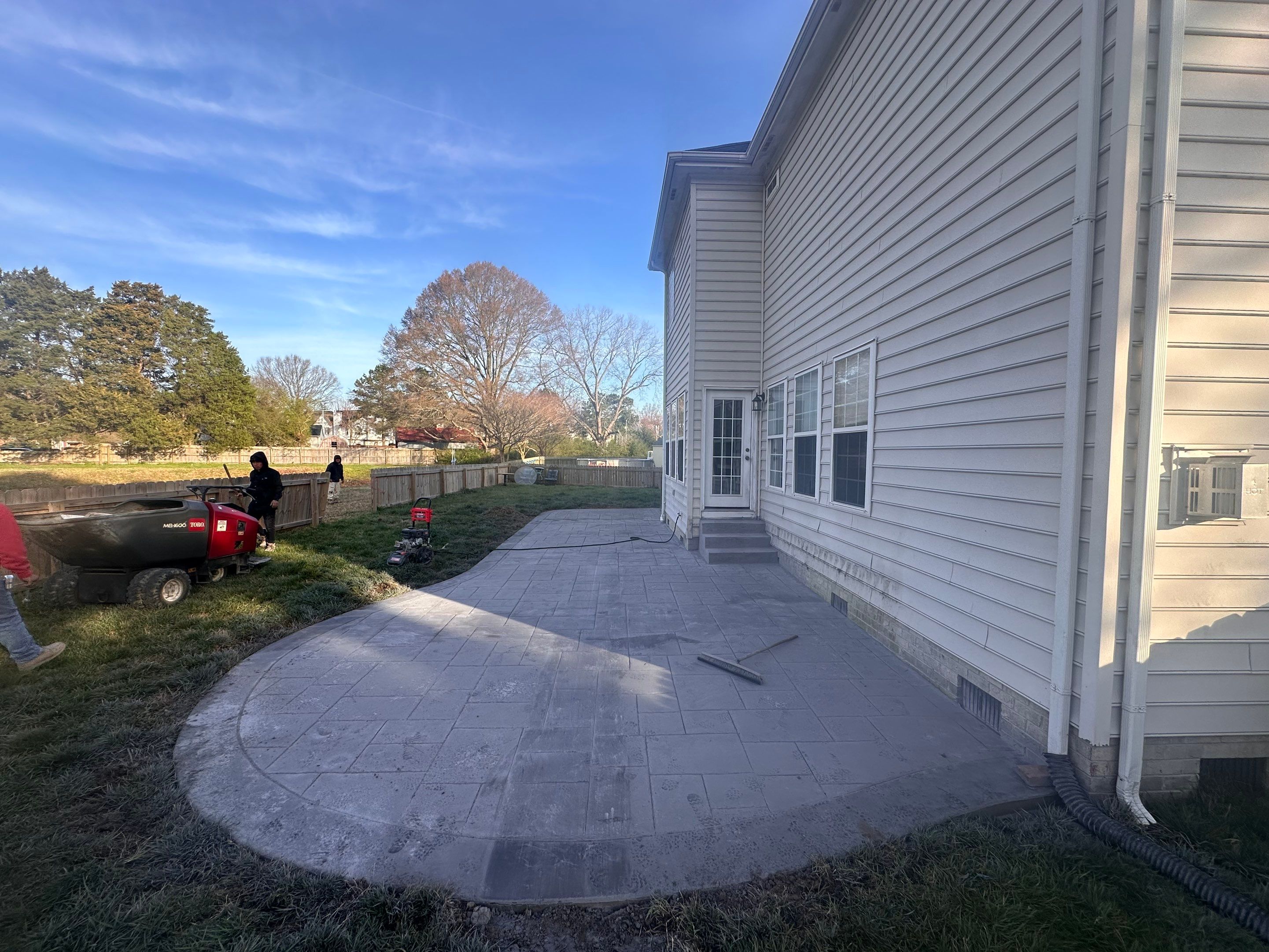 Project in Virginia Beach by Sam The Concrete Man Virginia Beach