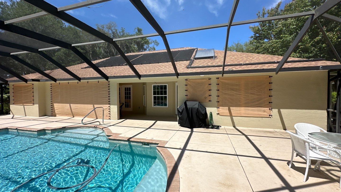 Hurricane Fabric in Tan by Smart Guard Shutters
