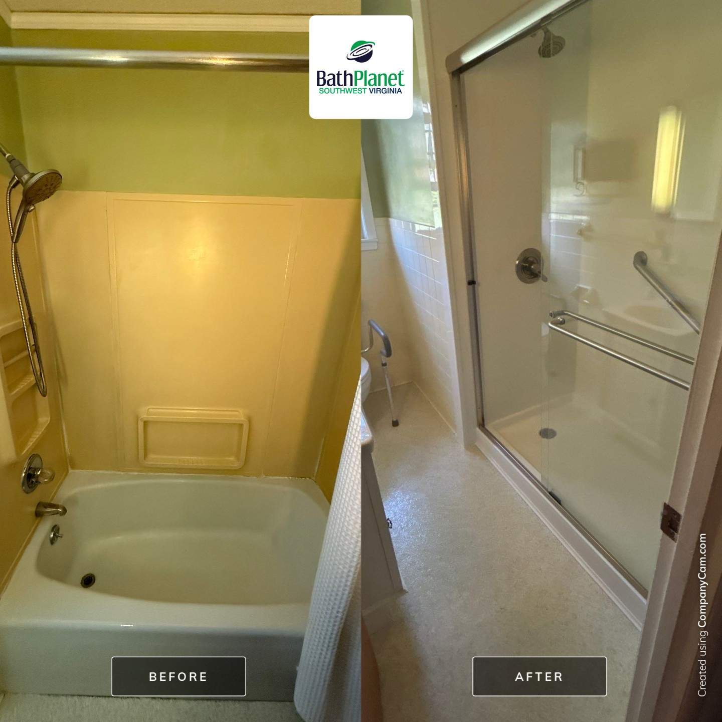 Tub to Shower by BathPlanet SW Virginia