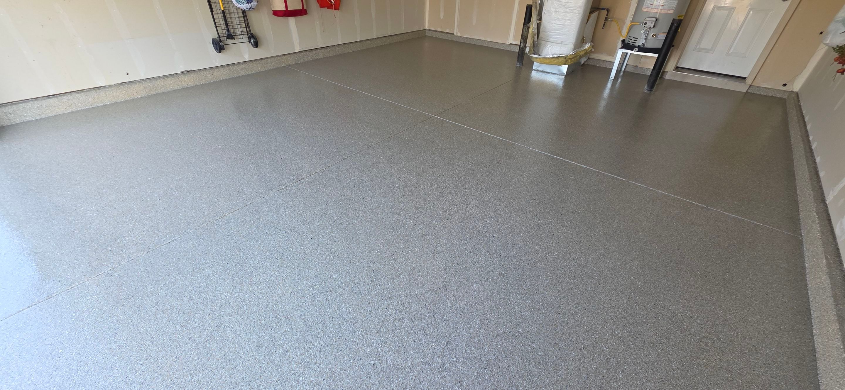 Garage Transformation with Quartzite Hybrid by Croc Coatings, LLC