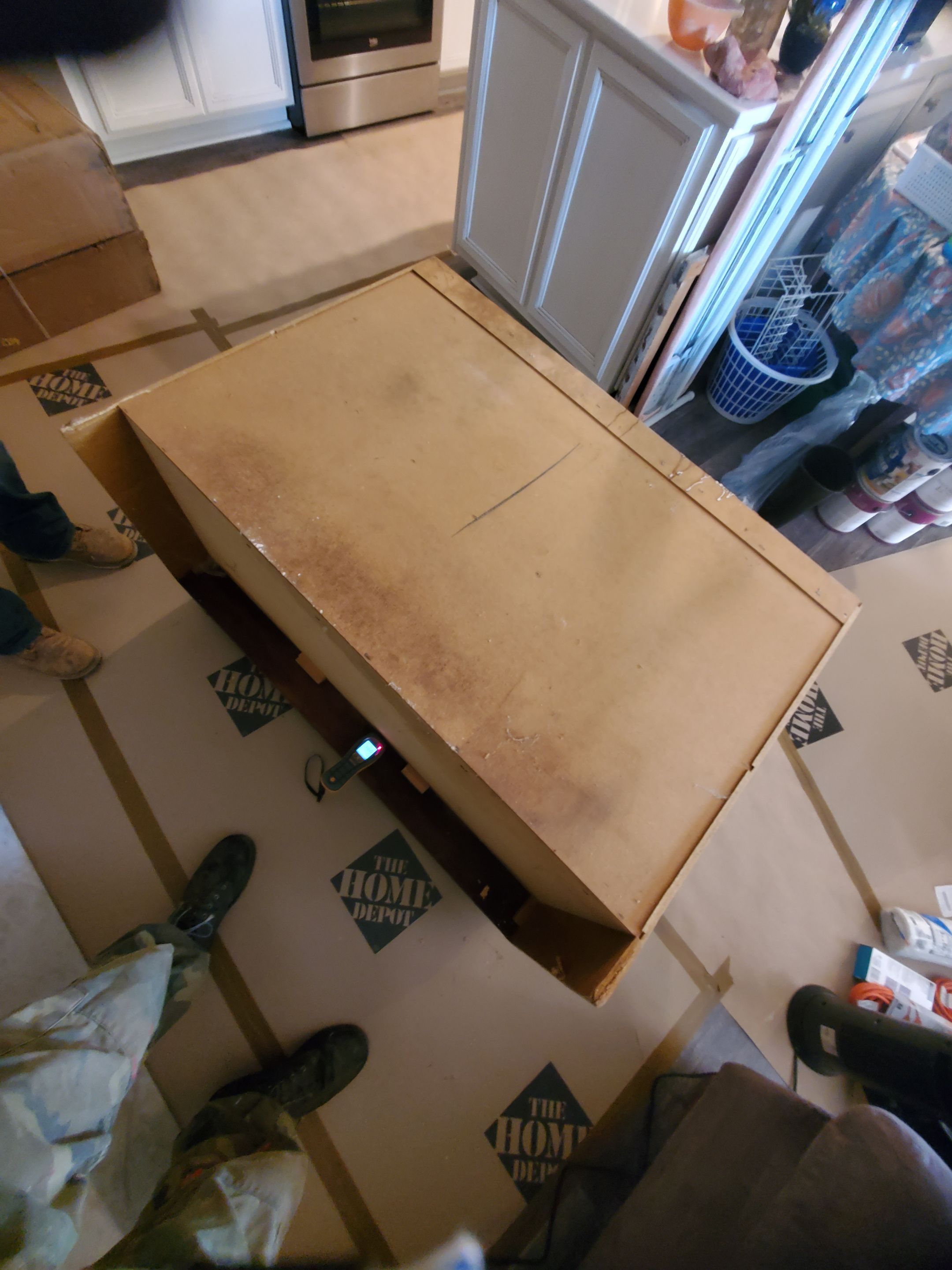 Water Damage using Air Movers by Construction Now LLC