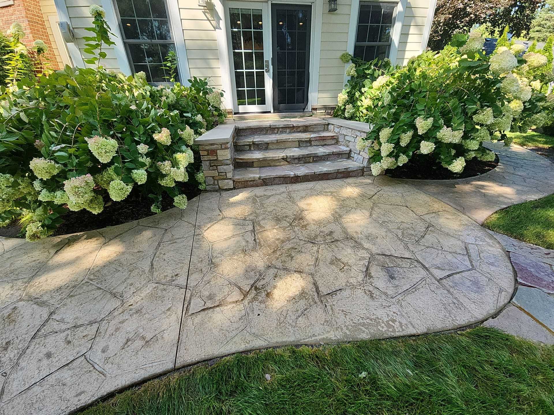 Stamped Concrete Surface Cleaning by Northern Power Washing LLC.