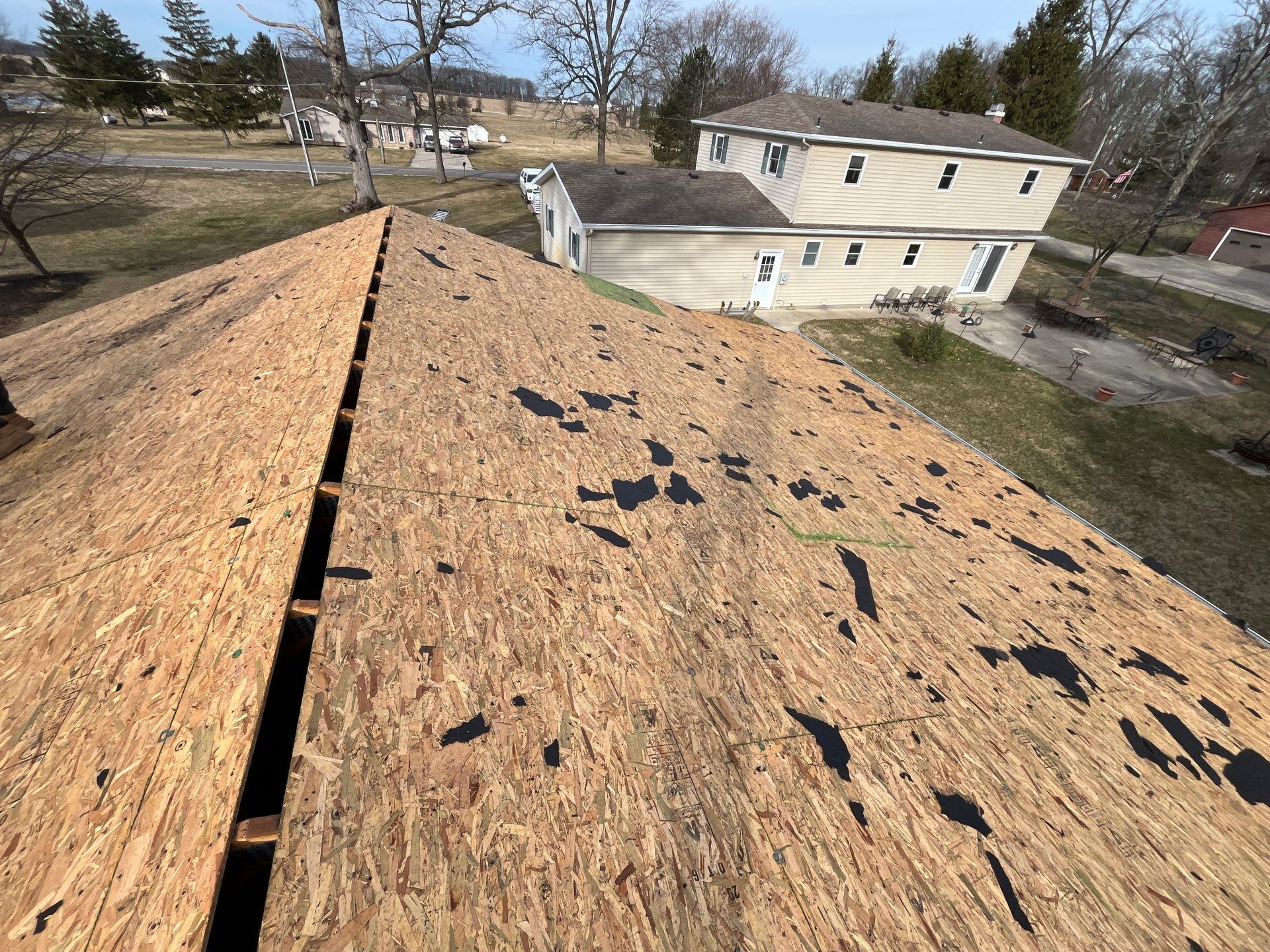 Residential Roofing Installation using GAF Timberline HDZ Slate by Nitro Roofing and Construction